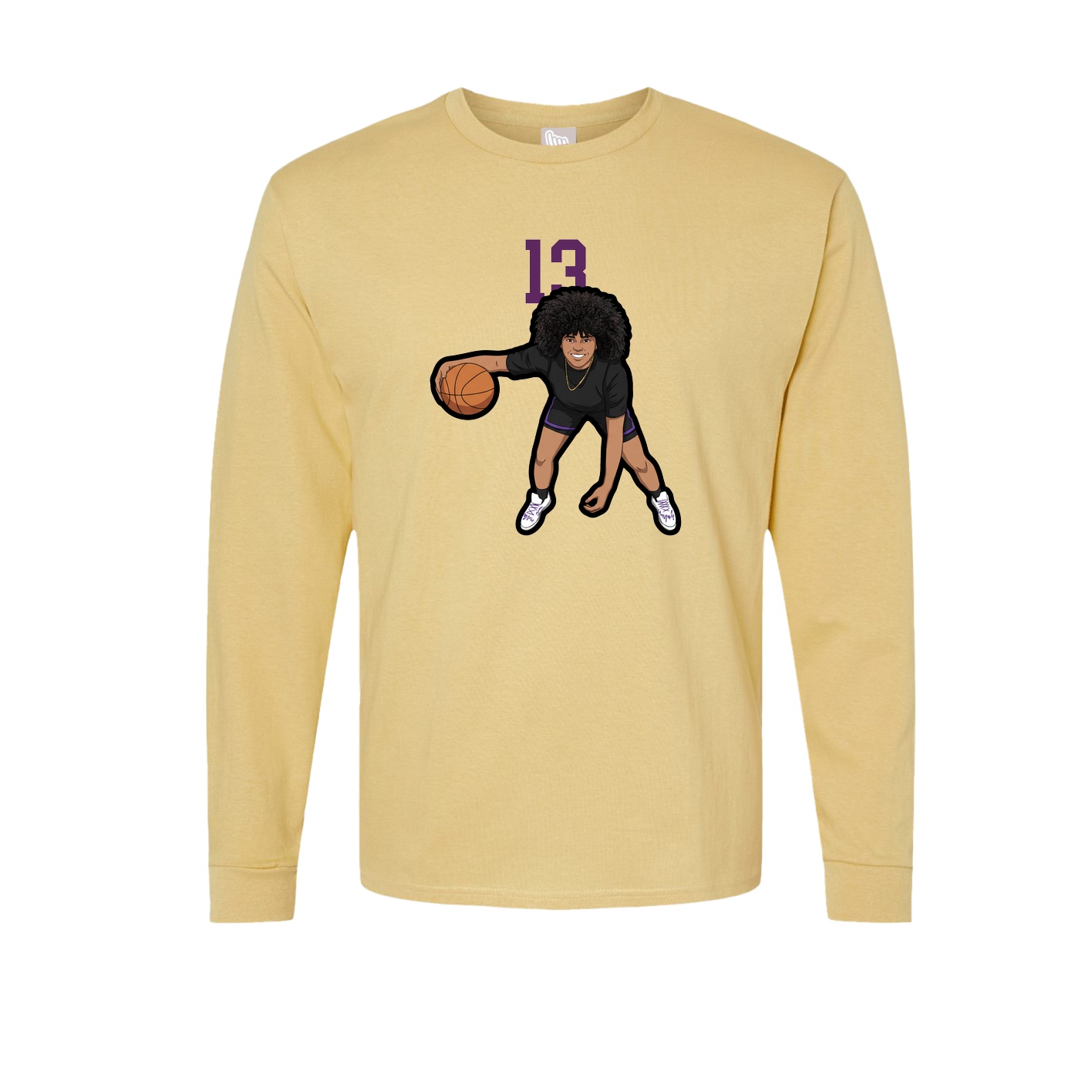 Long Sleeve Tee — Number Top in Vegas Gold
