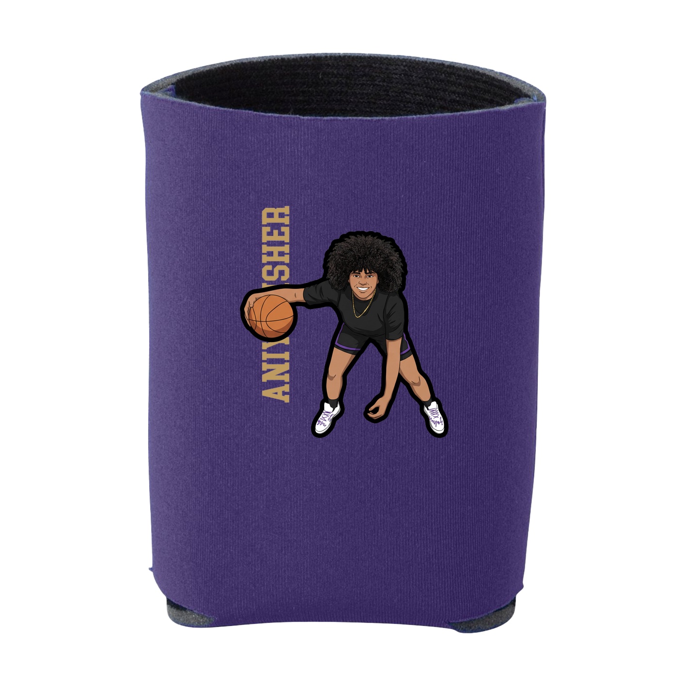 Can Holder — Name Vertical in Purple