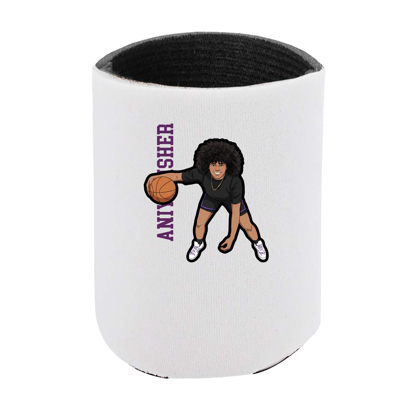 Can Holder — Name Vertical in White