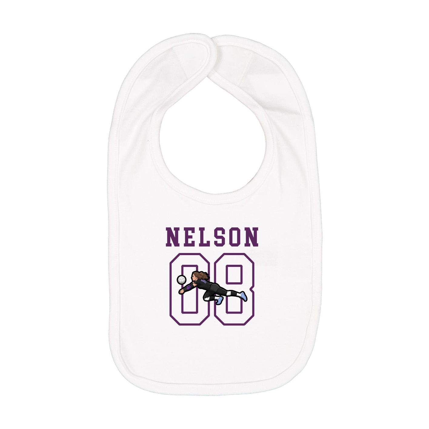 Infant Bib — Shirsey in White