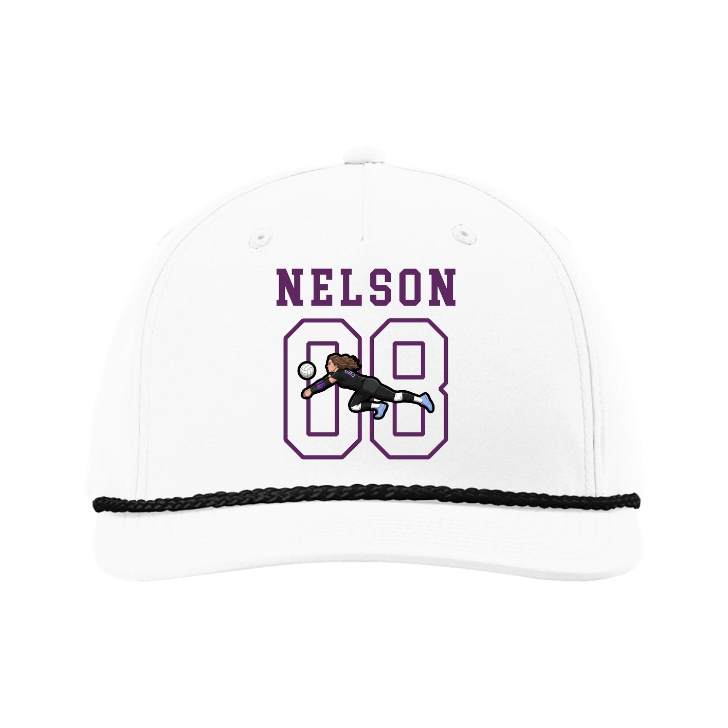 Five-Panel Classic Rope Cap — Shirsey in White