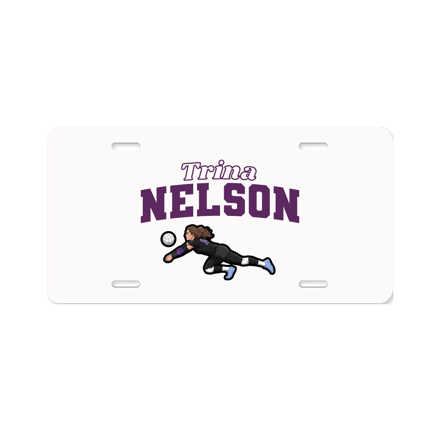 License Plate — Name Arch in Classic