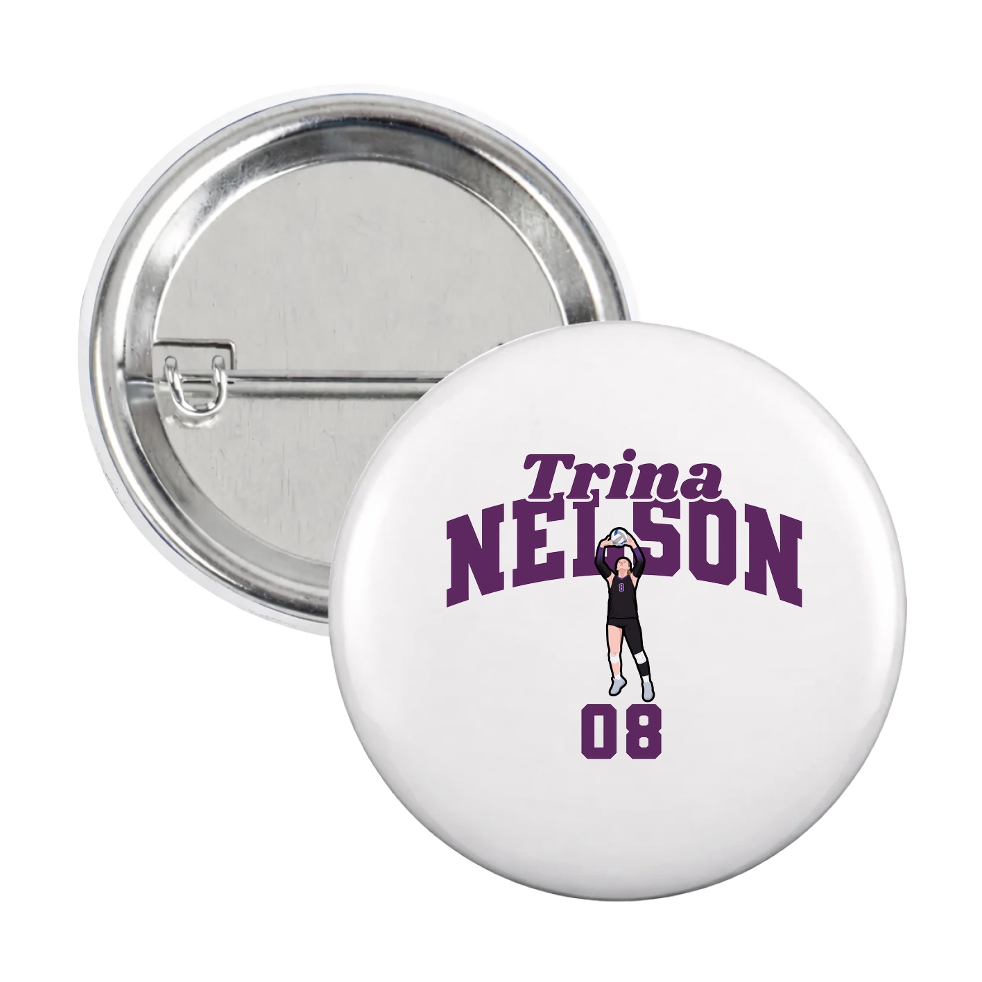 Game Day Button — Signature Arch in White