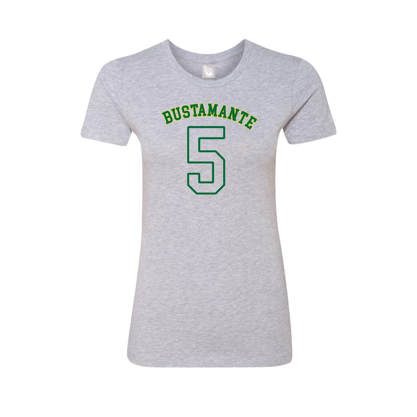 Fitted Women's Tee — Shirsey Arch in Grey