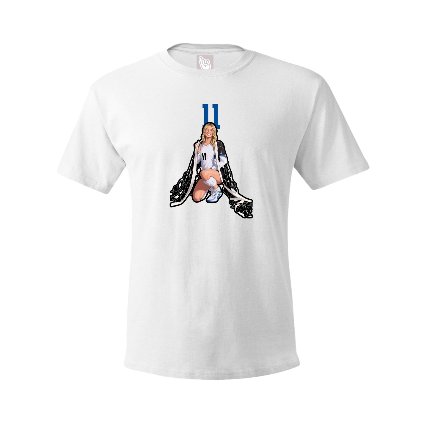 Tee — Number Top in White