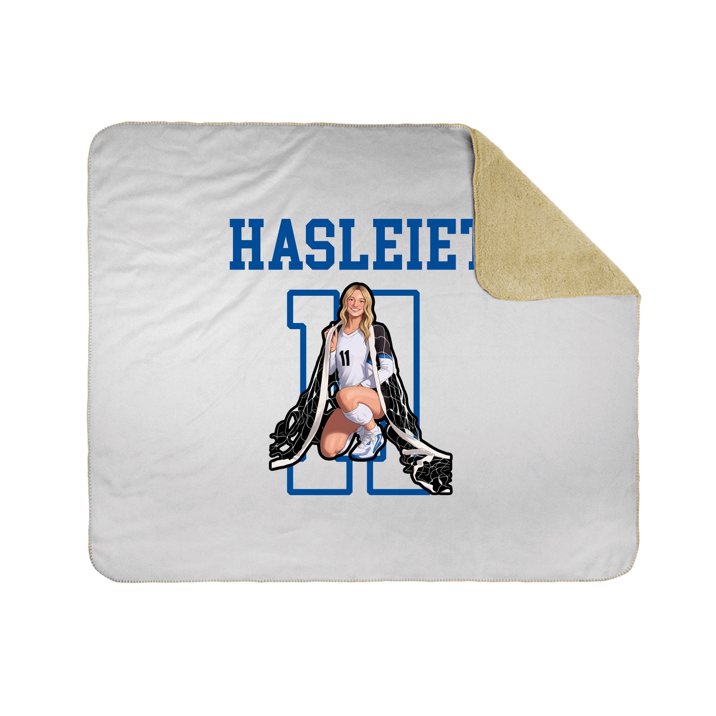 Throw Blanket — Shirsey in White