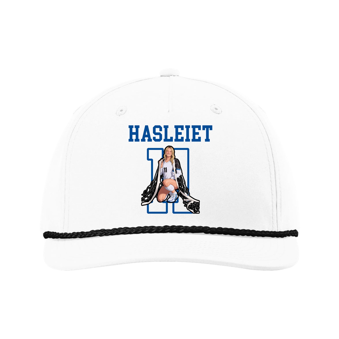 Five-Panel Classic Rope Cap — Shirsey in White