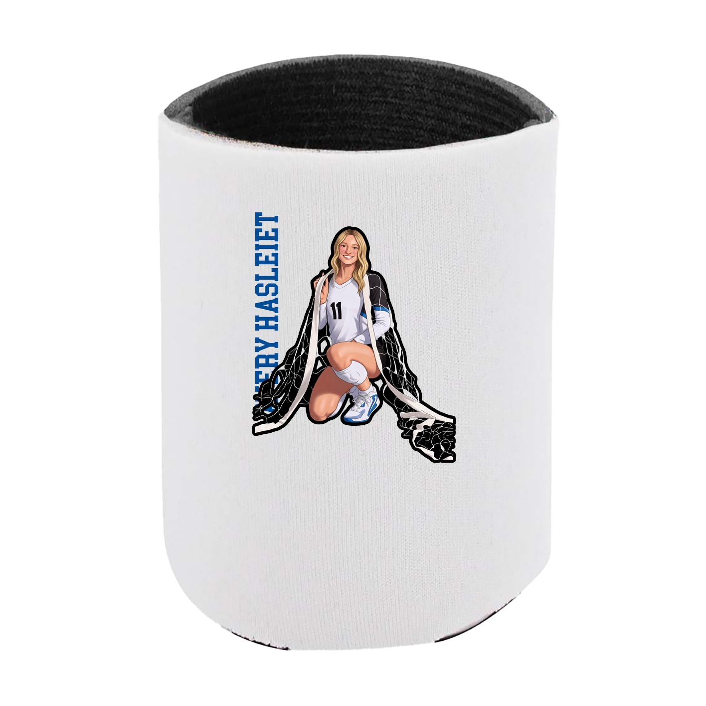 Can Holder — Name Vertical in White