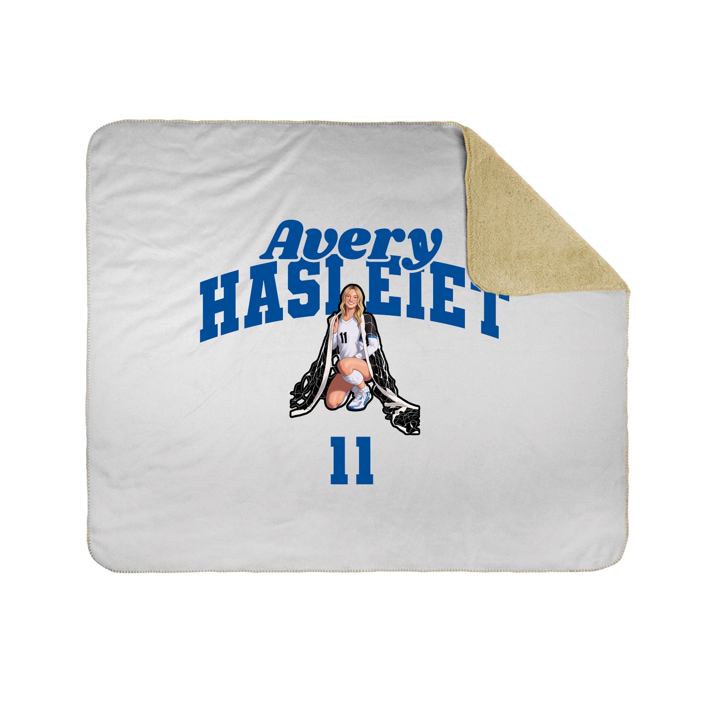Throw Blanket — Signature Arch in White