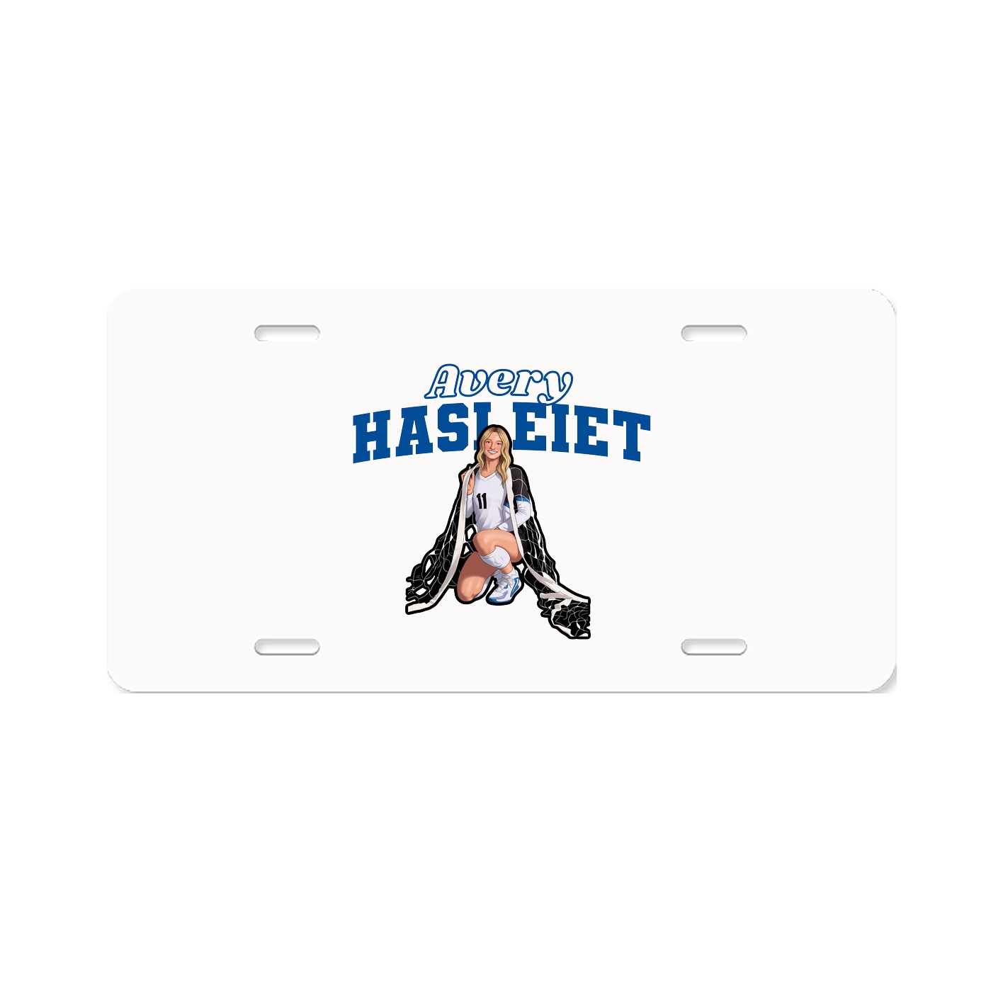 License Plate — Name Arch in Classic