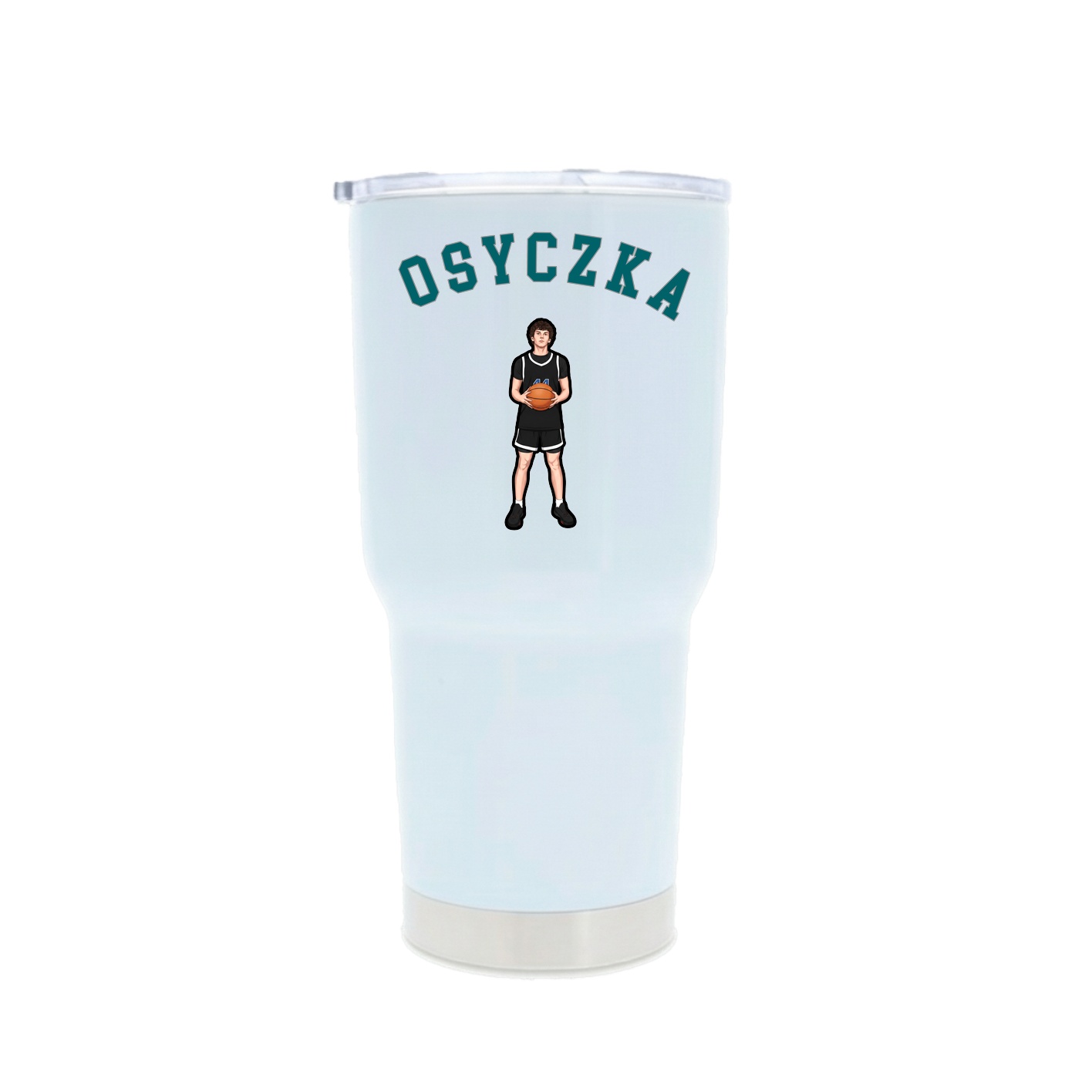 30oz Stainless Steel Tumbler — Shirsey Arch in White
