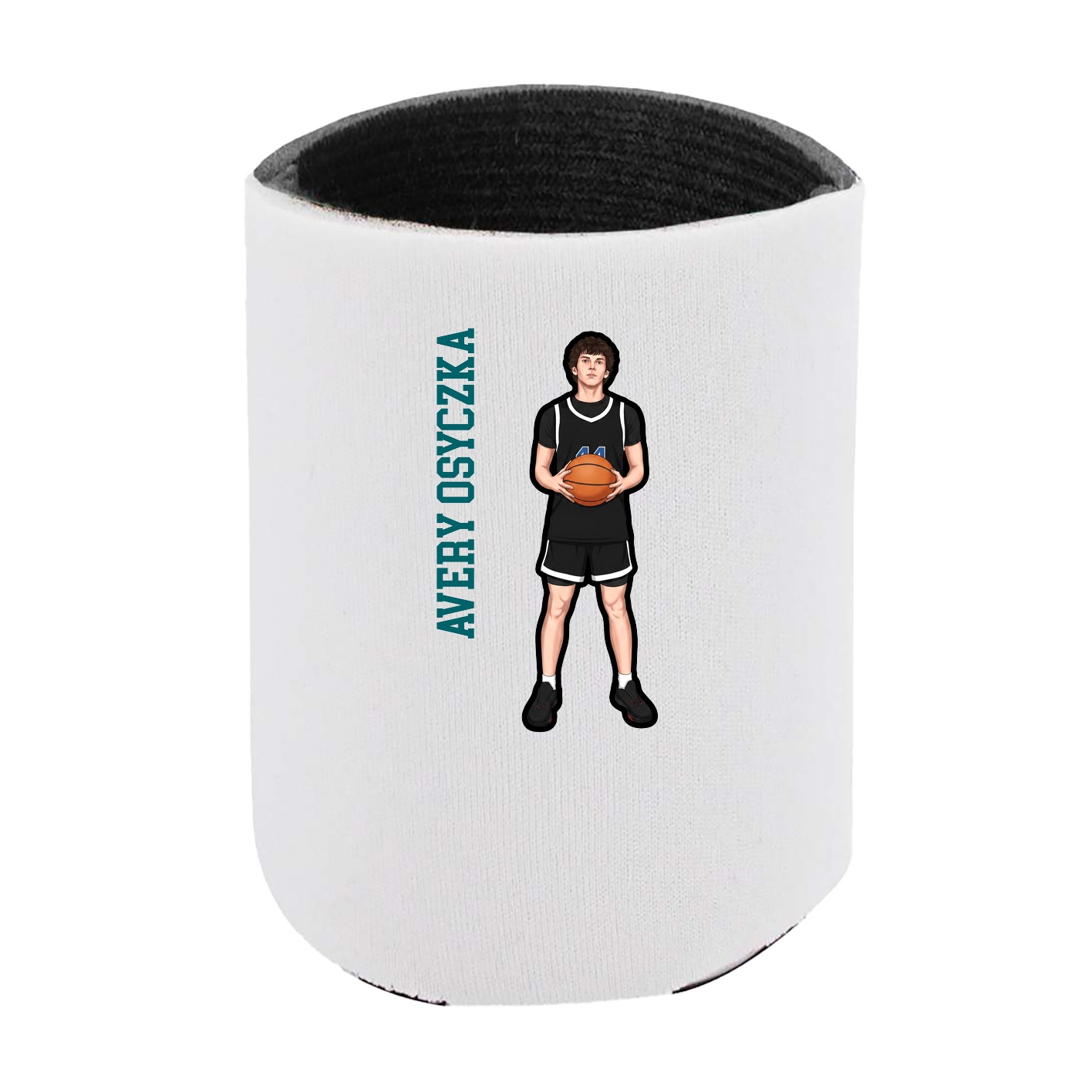 Can Holder — Name Vertical in White