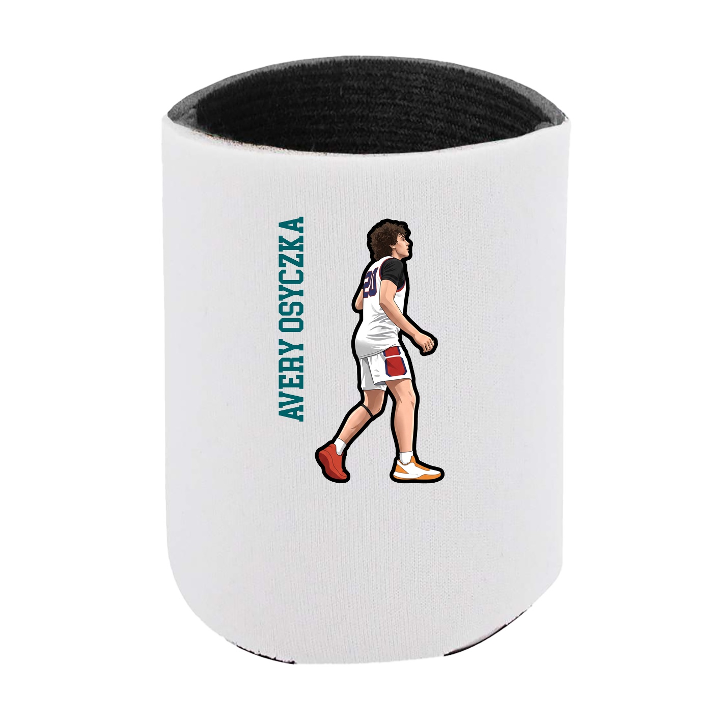 Can Holder — Name Vertical in White