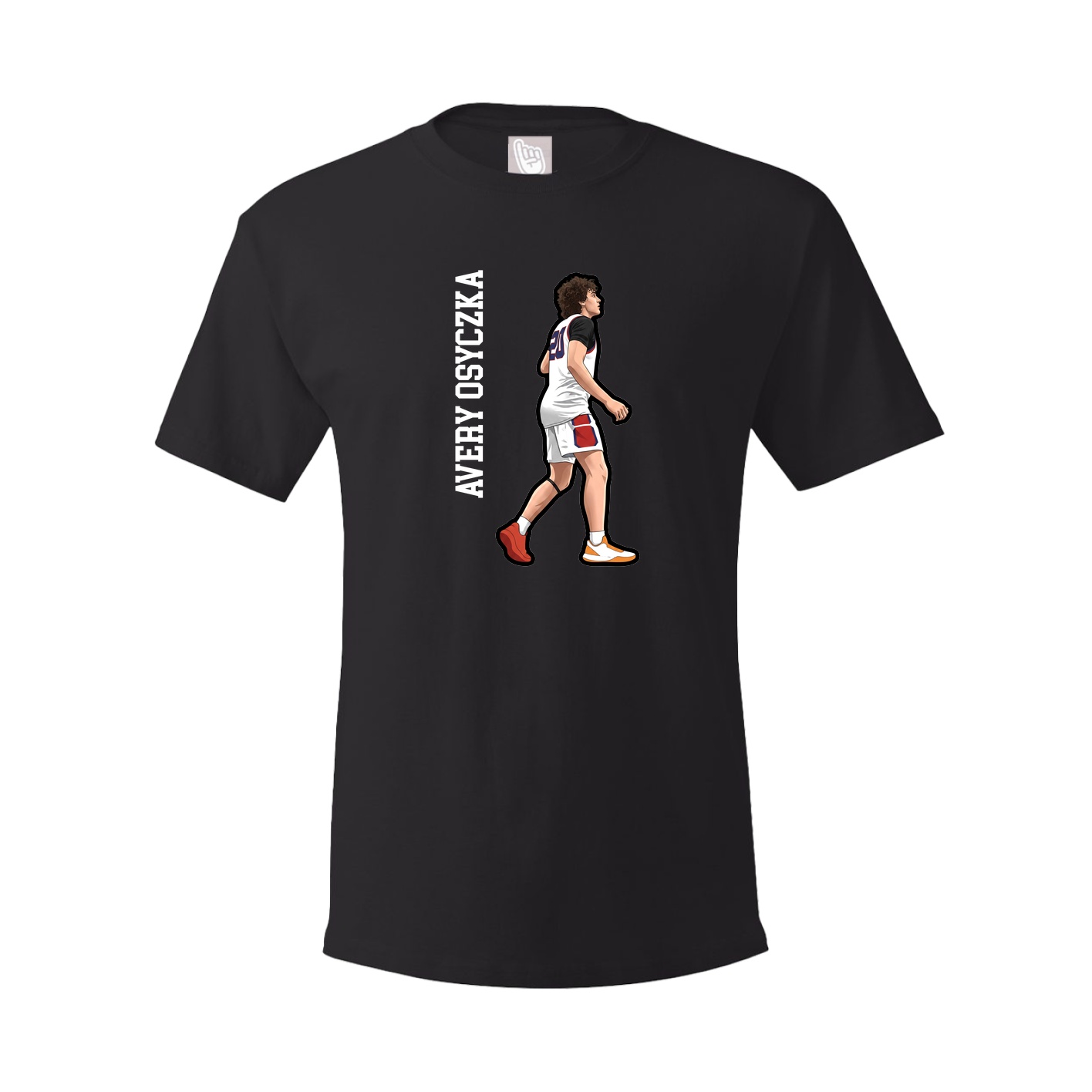Tee — Name Vertical in Black