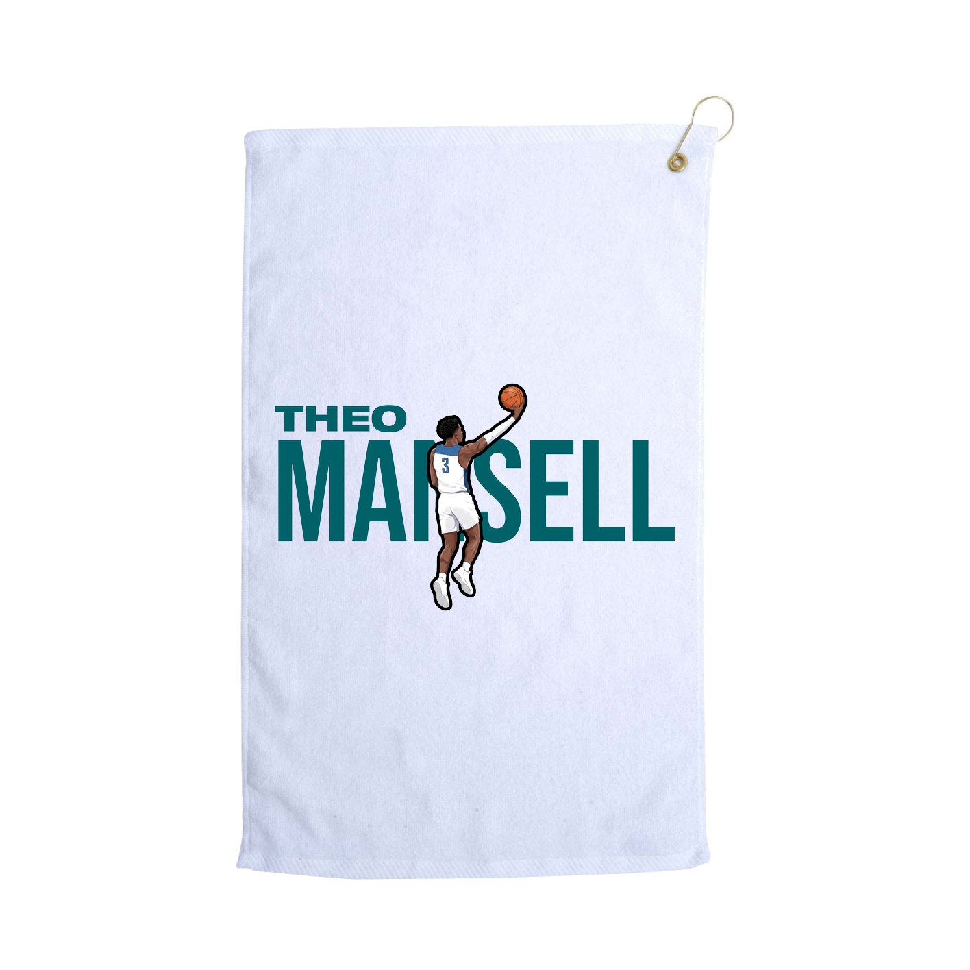 Golf Towel — Player Name in White