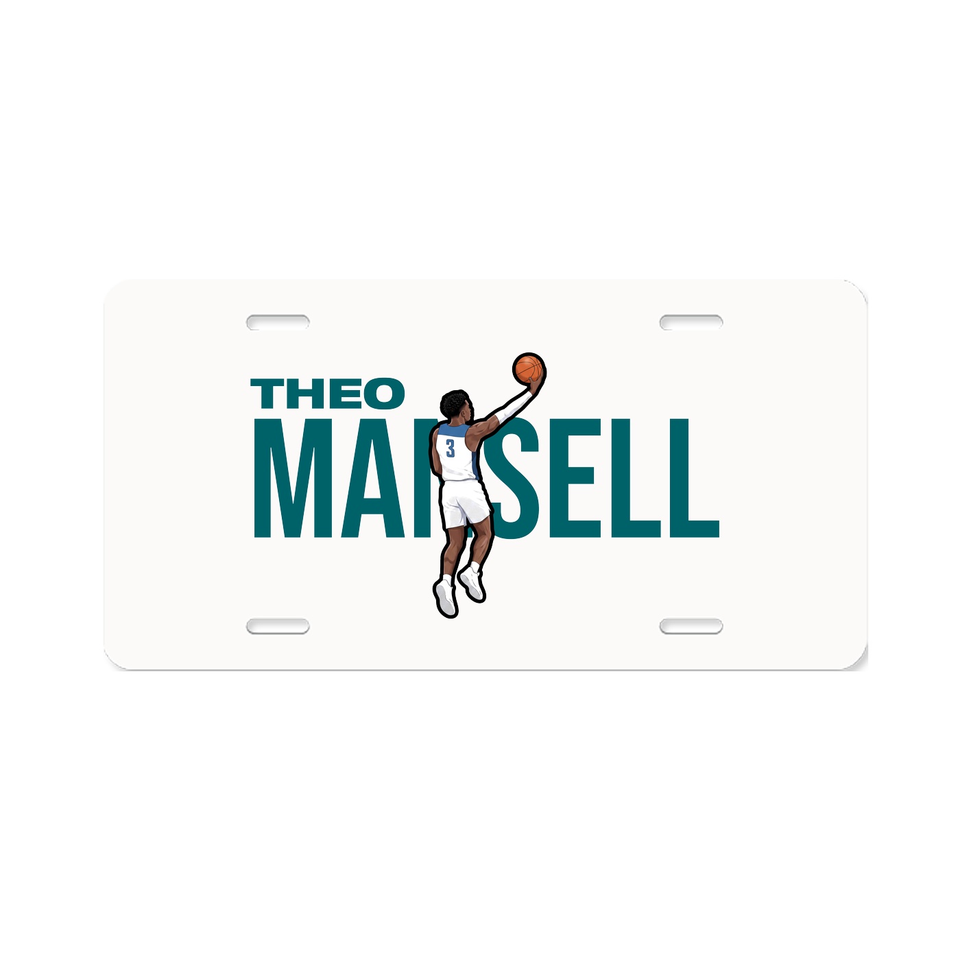 License Plate — Player Name in Classic