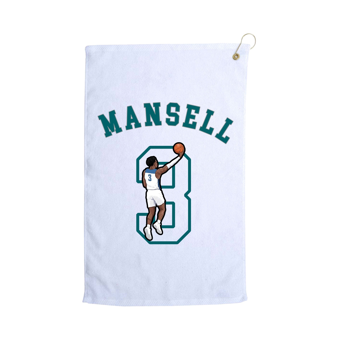 Golf Towel — Shirsey Arch in White