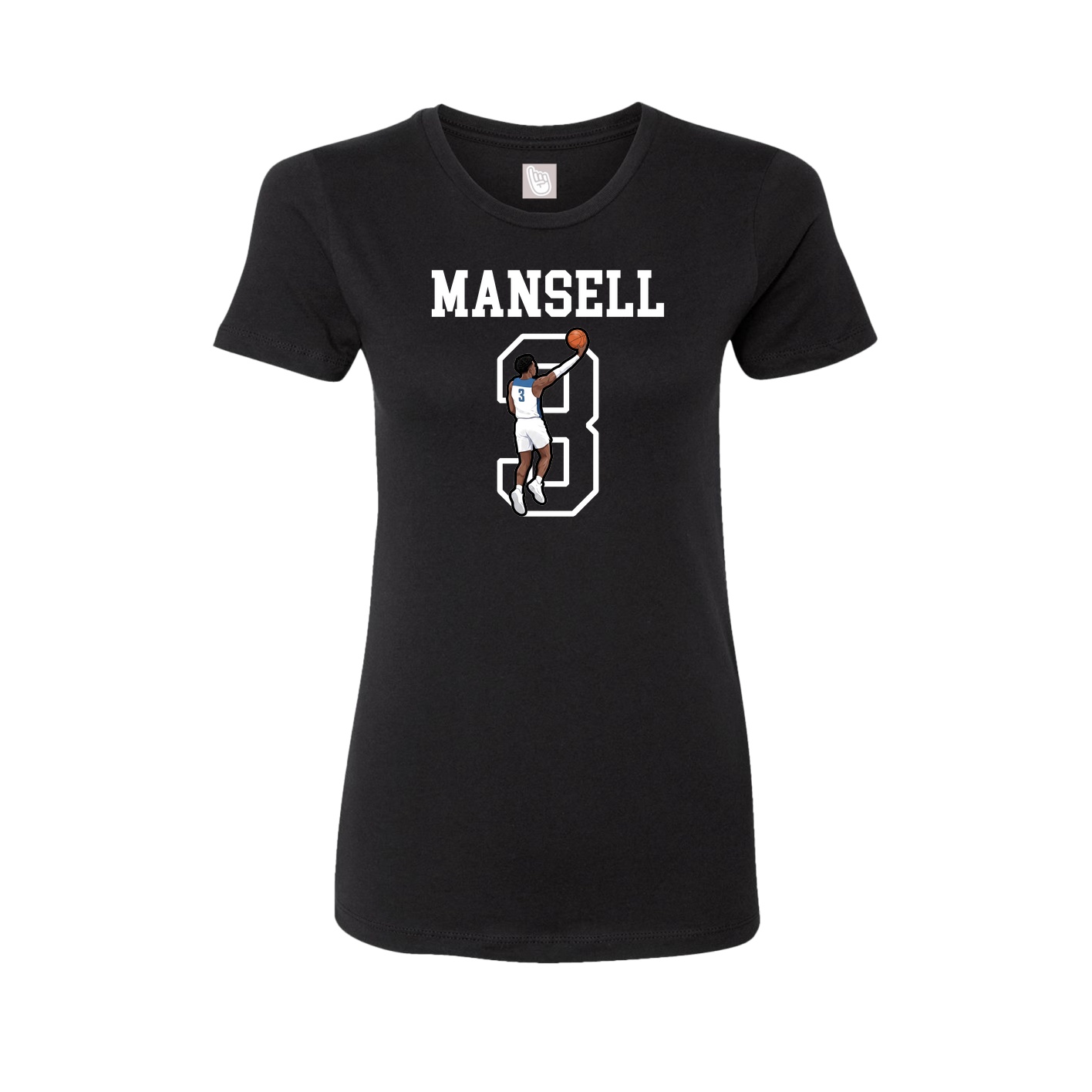 Fitted Women's Tee — Shirsey in Black