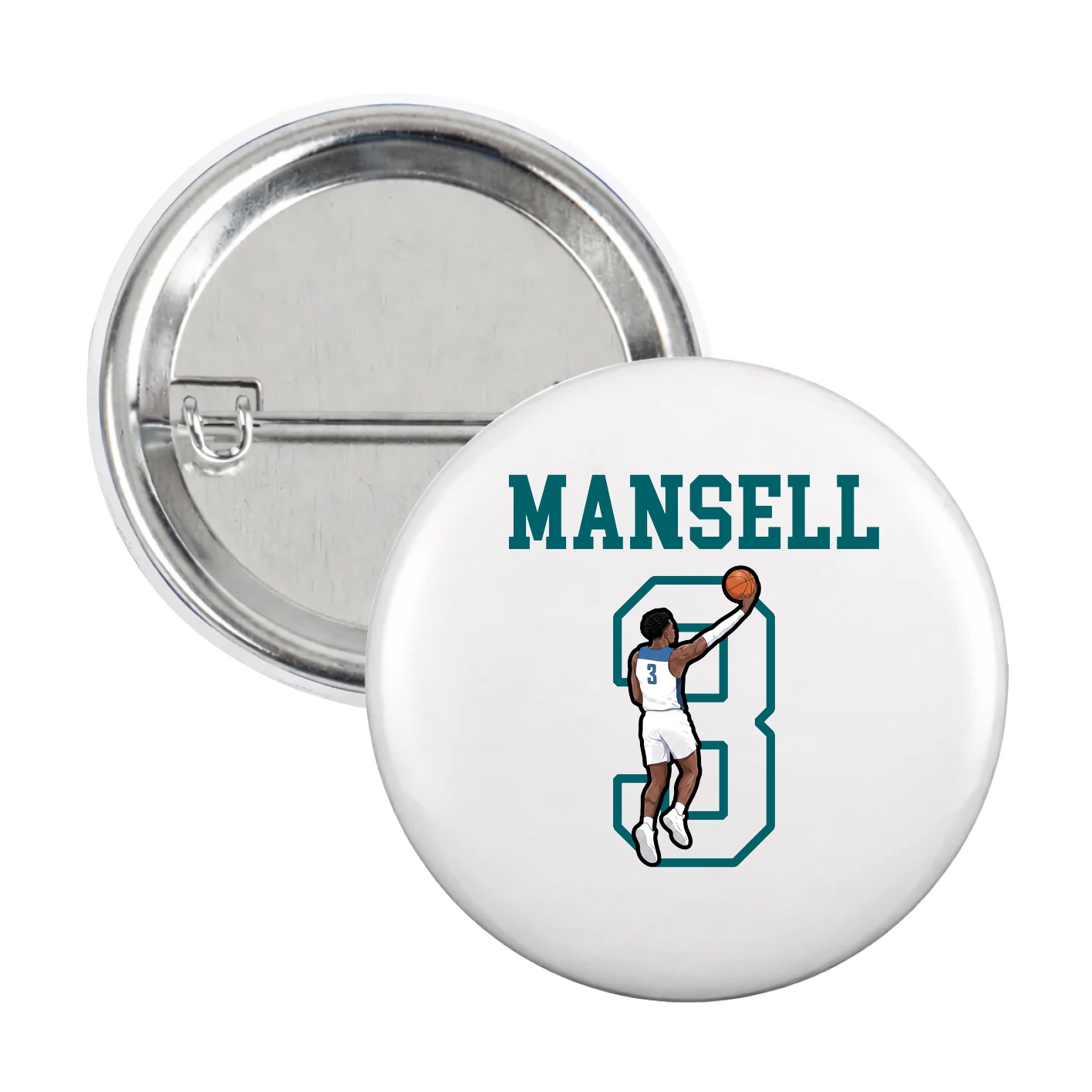 Game Day Button — Shirsey in White