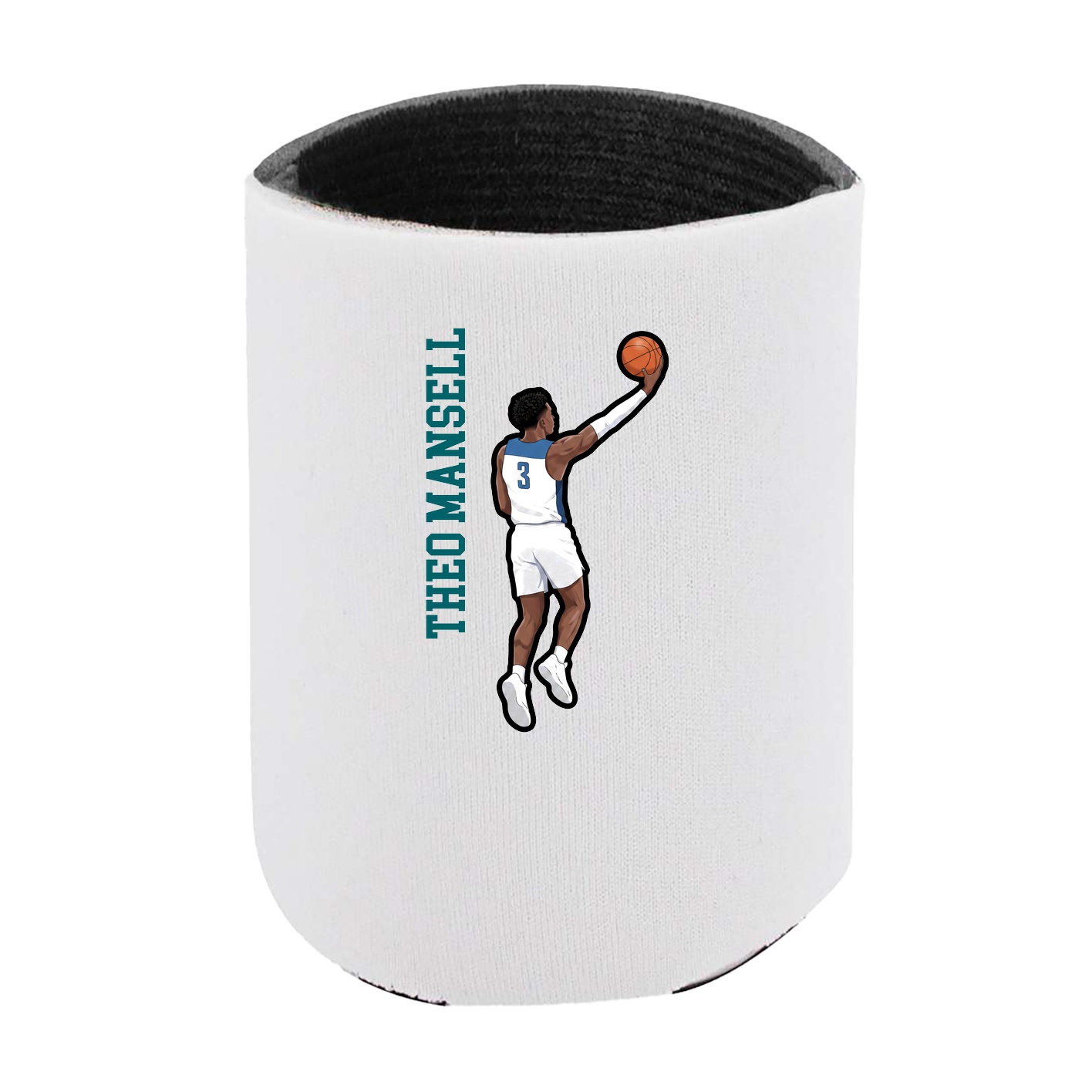 Can Holder — Name Vertical in White