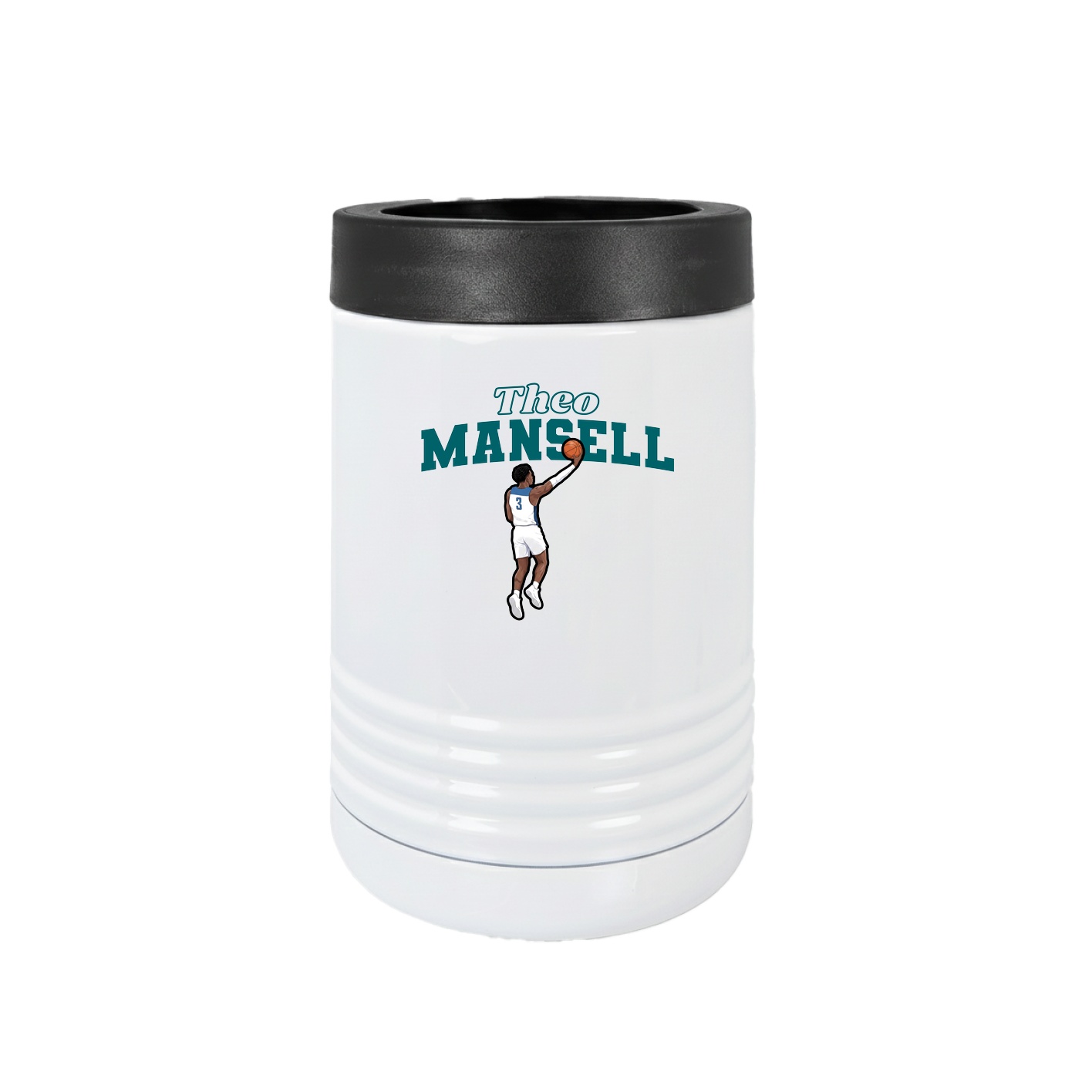 Beverage Holder — Name Arch in White