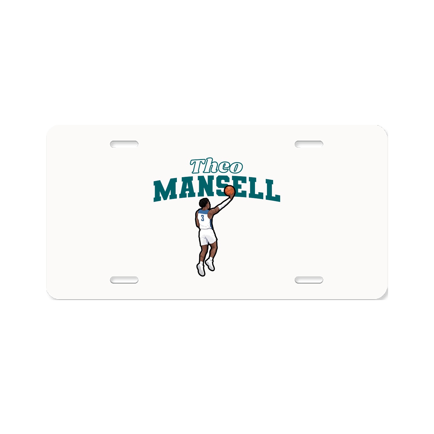 License Plate — Name Arch in Classic
