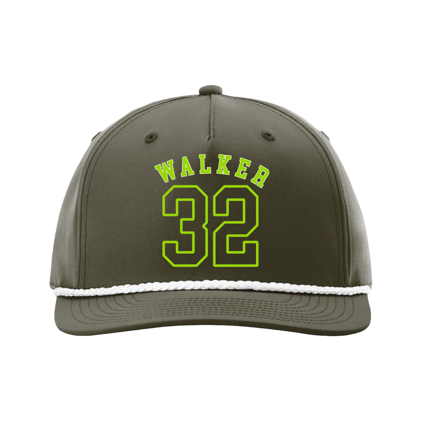 Five-Panel Classic Rope Cap — Shirsey Arch in Green