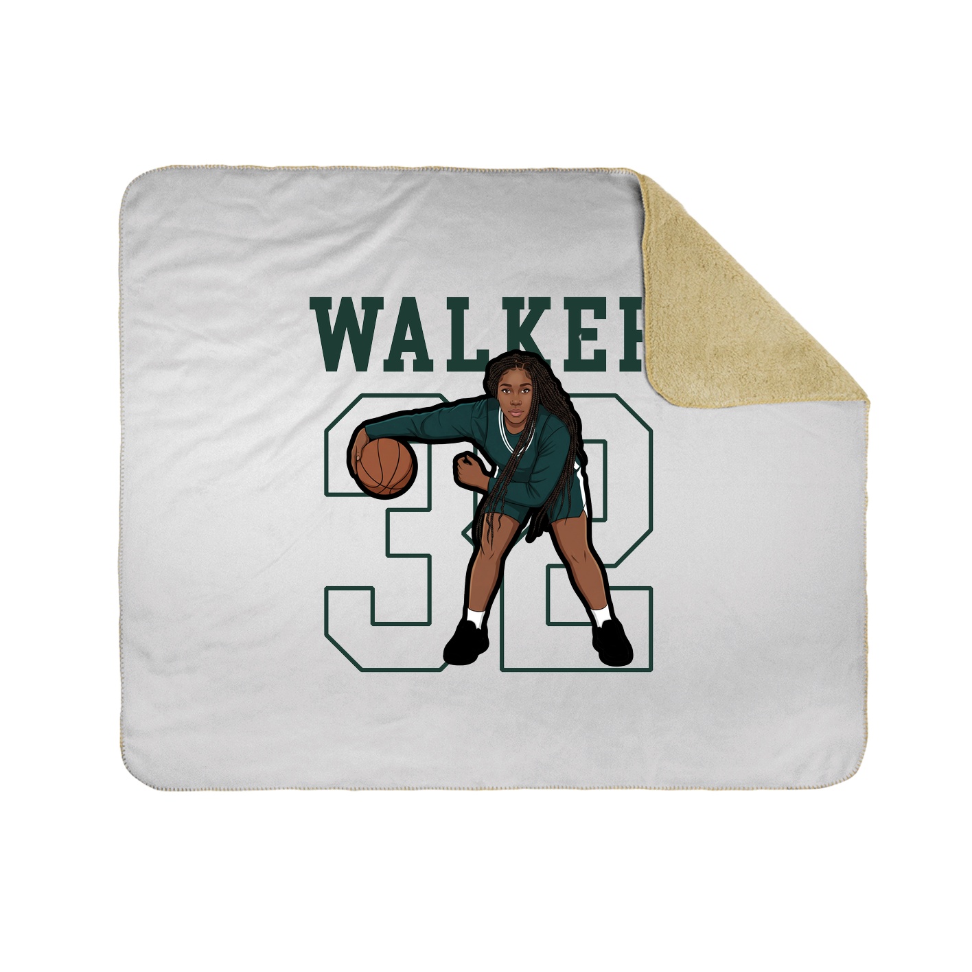 Throw Blanket — Shirsey in White