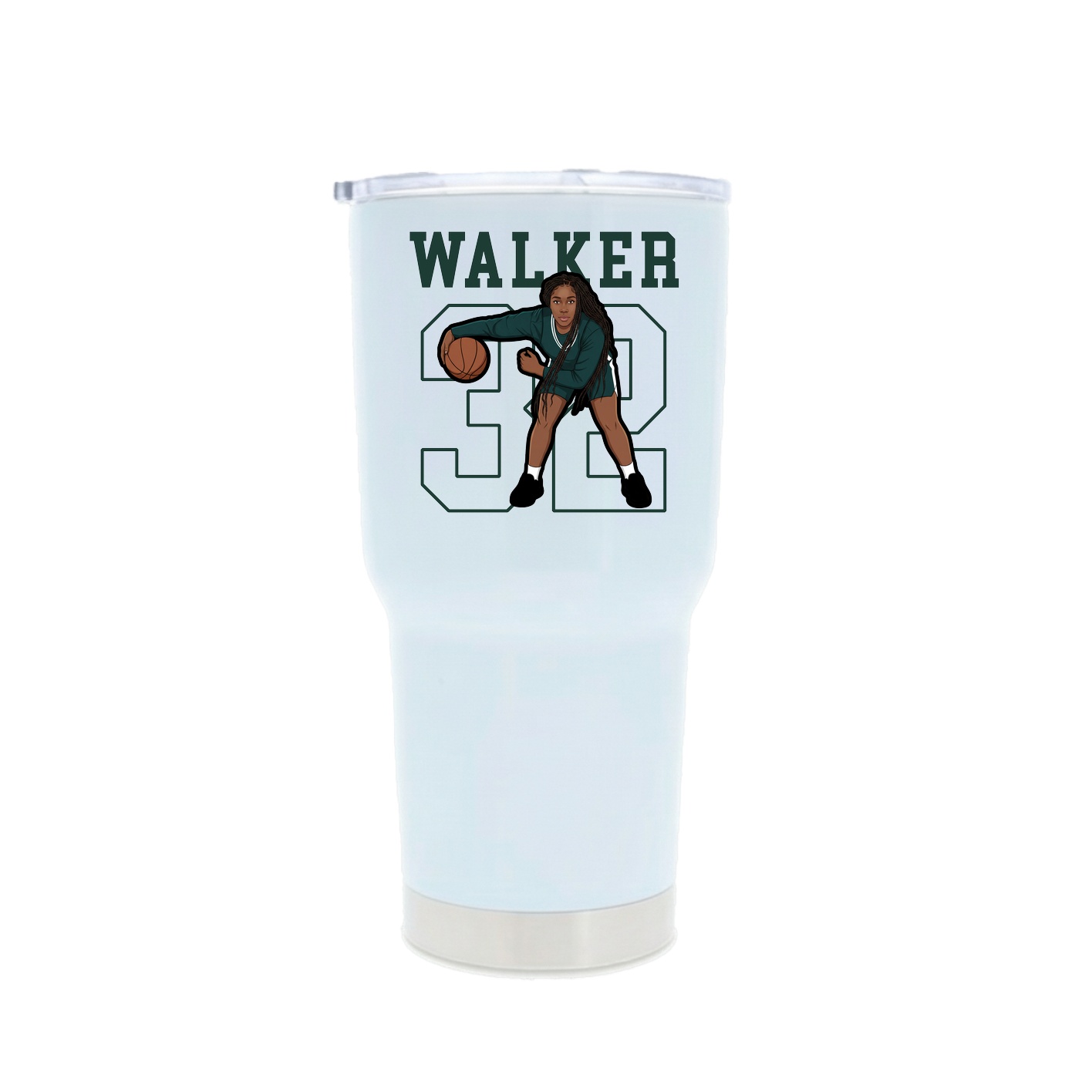 30oz Stainless Steel Tumbler — Shirsey in White