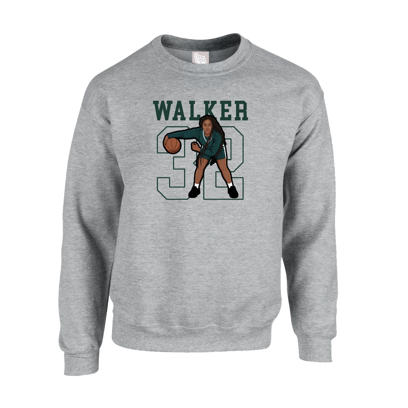 Fleece Crew — Shirsey in Grey