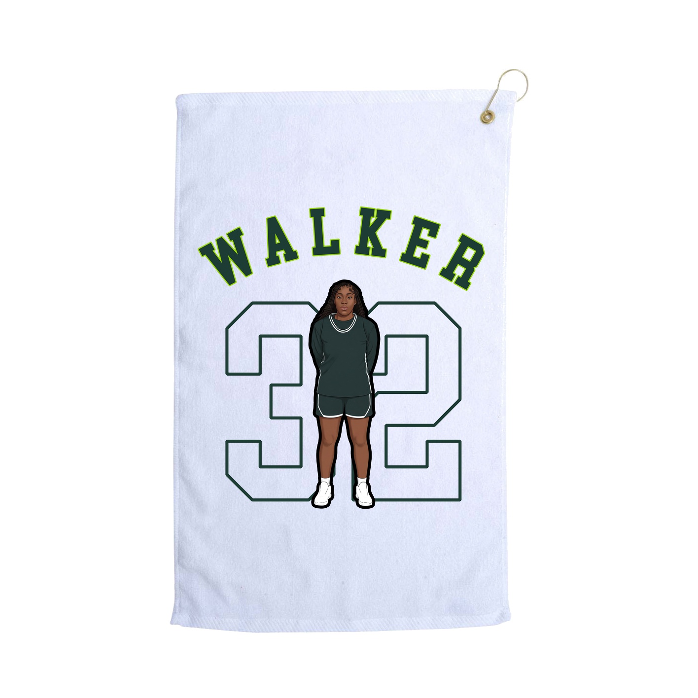 Golf Towel — Shirsey Arch in White