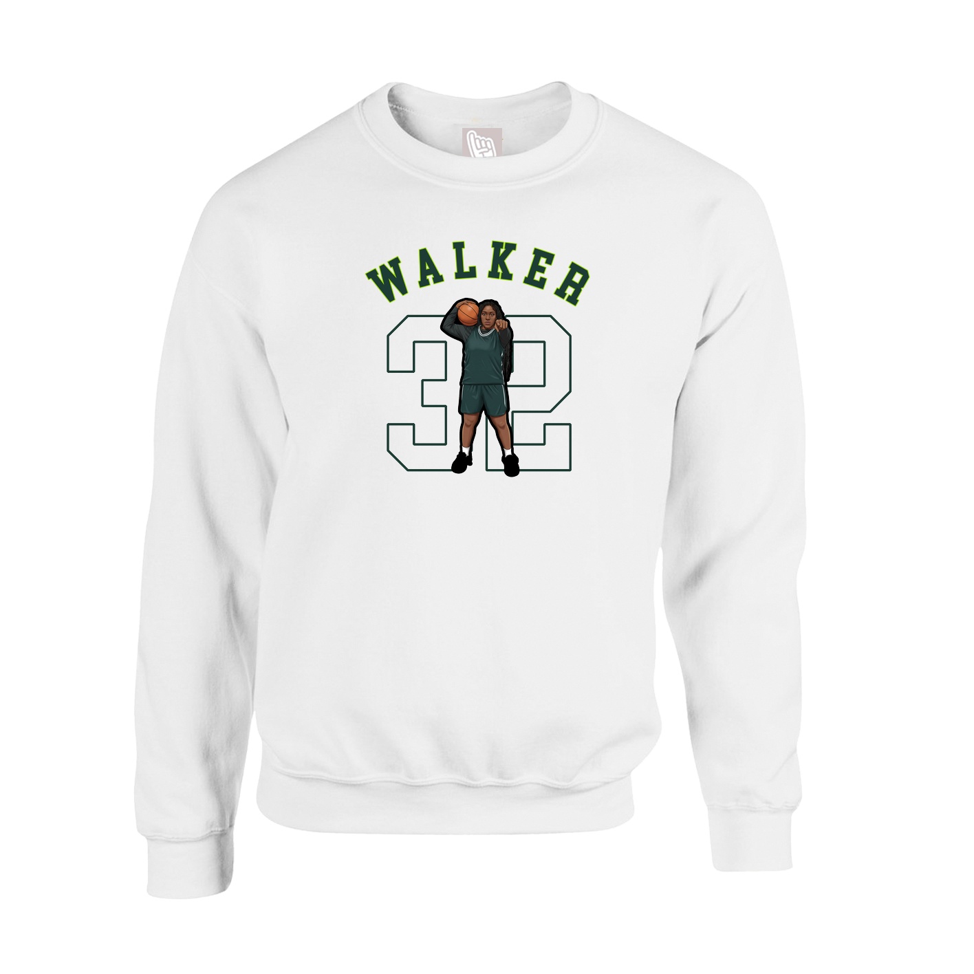 Fleece Crew — Classic in White