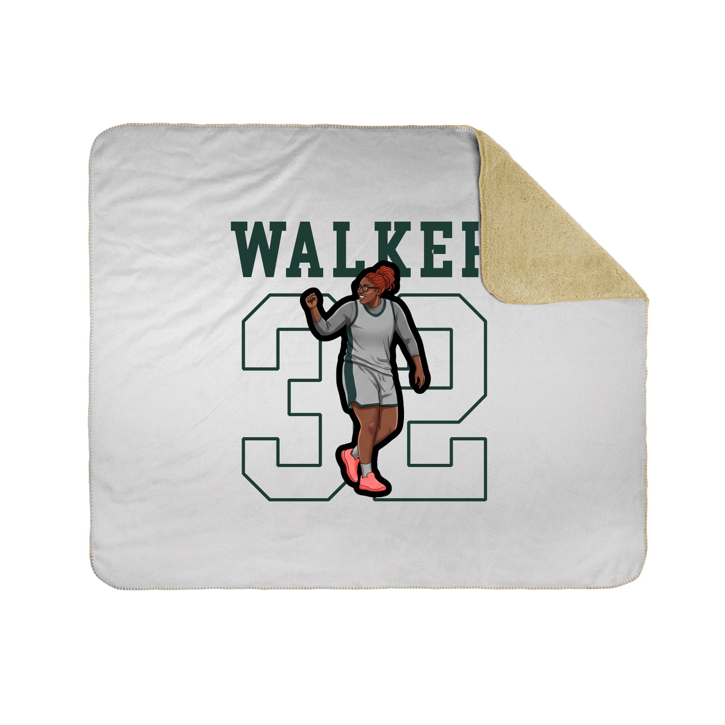 Throw Blanket — Shirsey in White