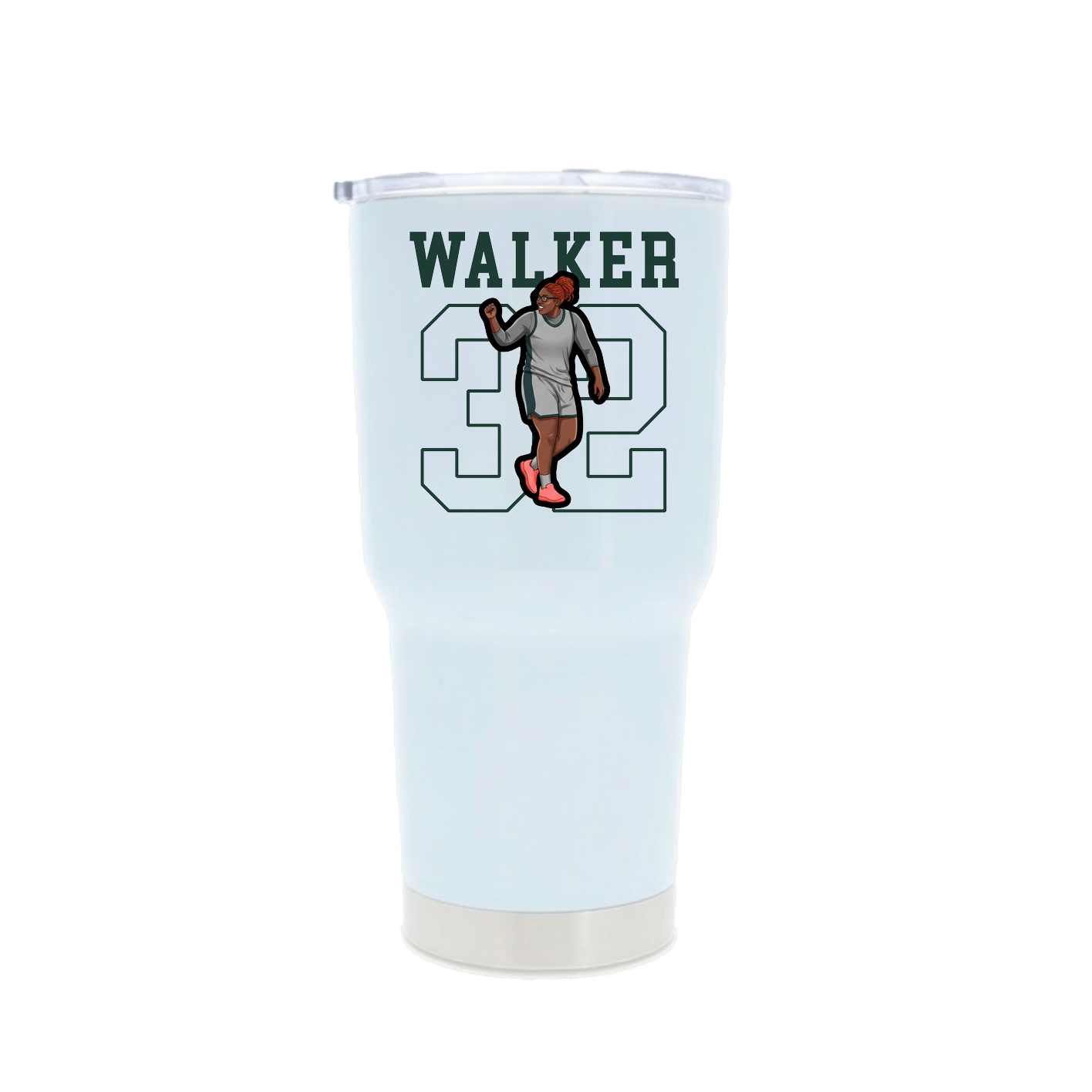 30oz Stainless Steel Tumbler — Classic in White