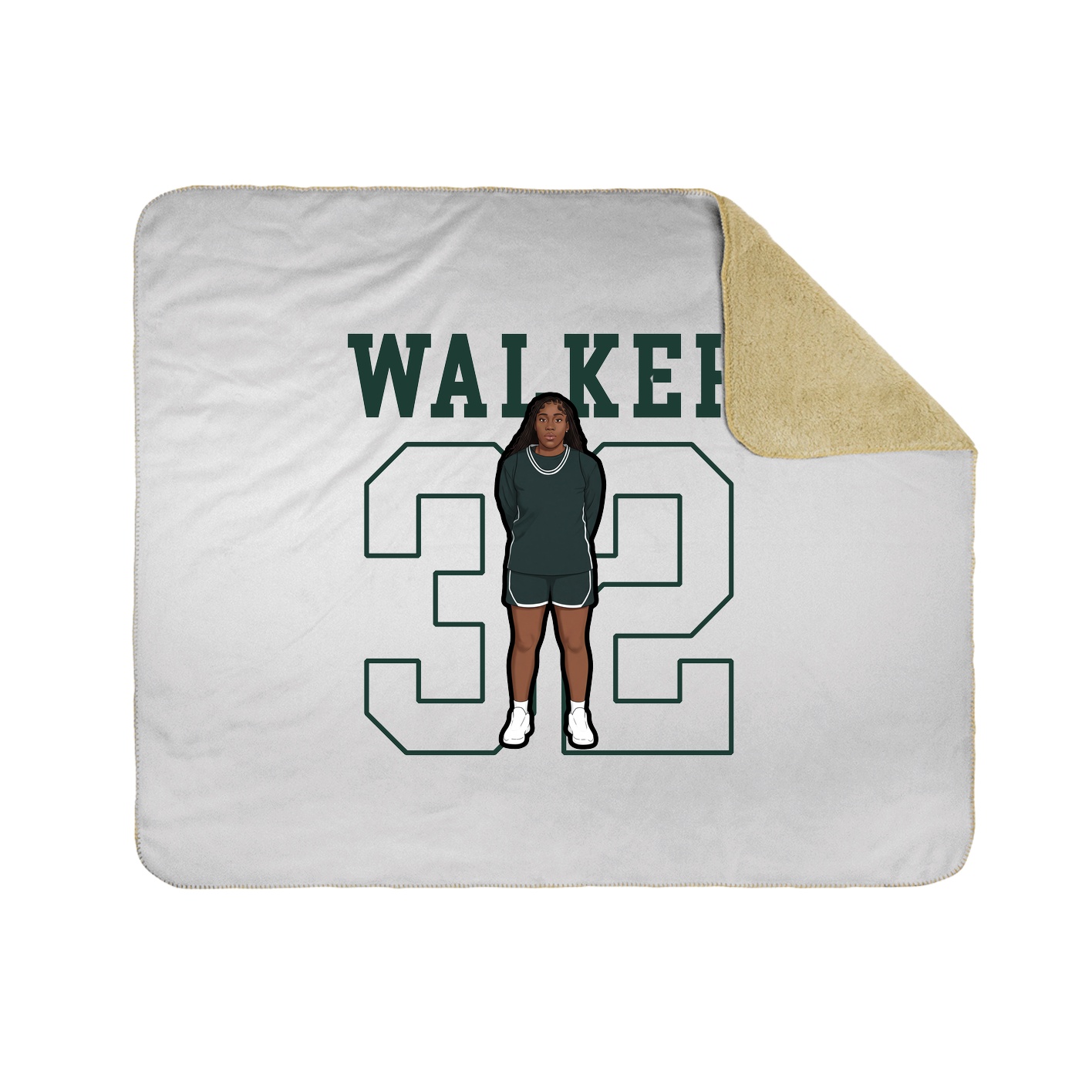 Throw Blanket — Shirsey in White