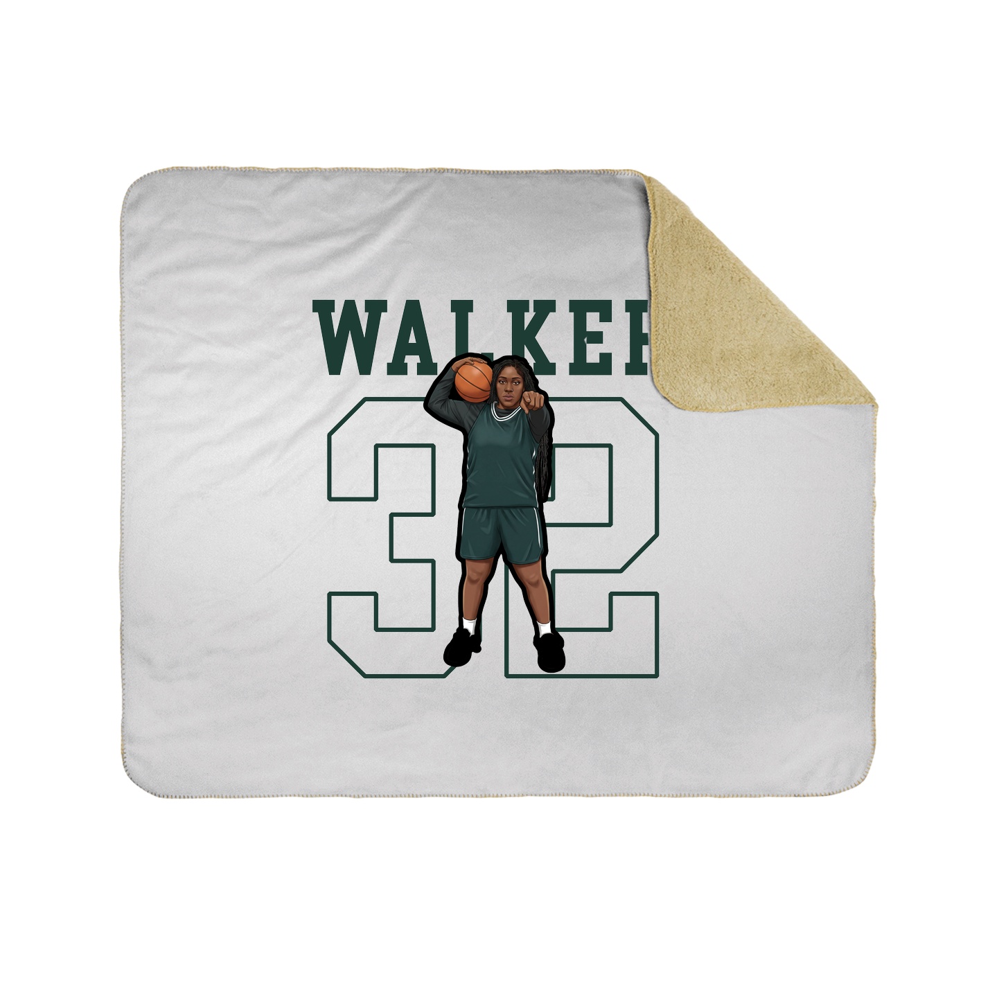 Throw Blanket — Shirsey in White