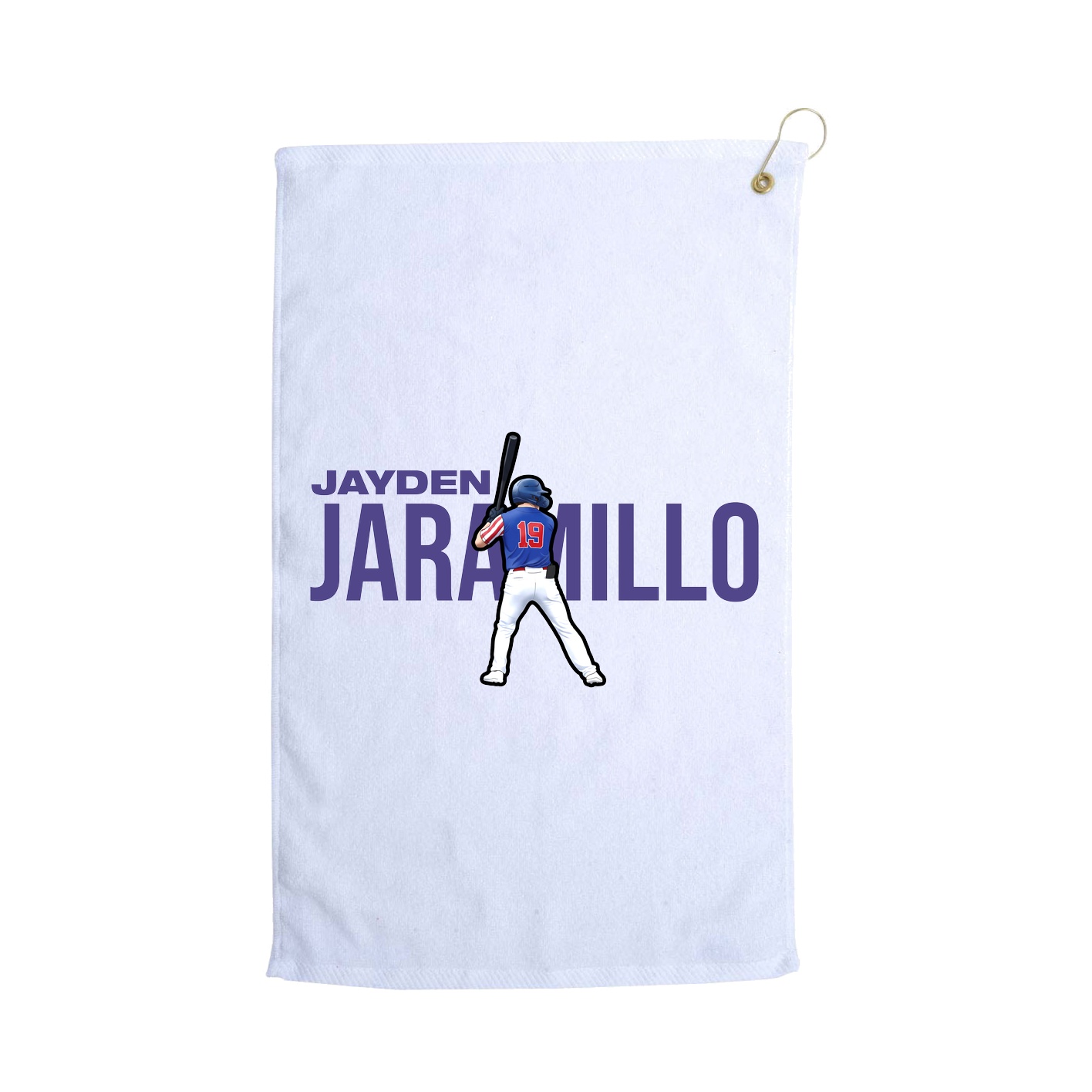 Golf Towel — Player Name in White