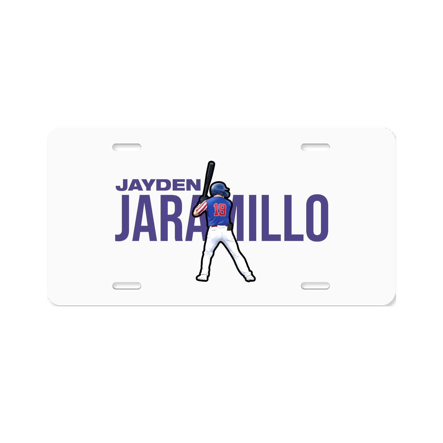 License Plate — Player Name in Classic