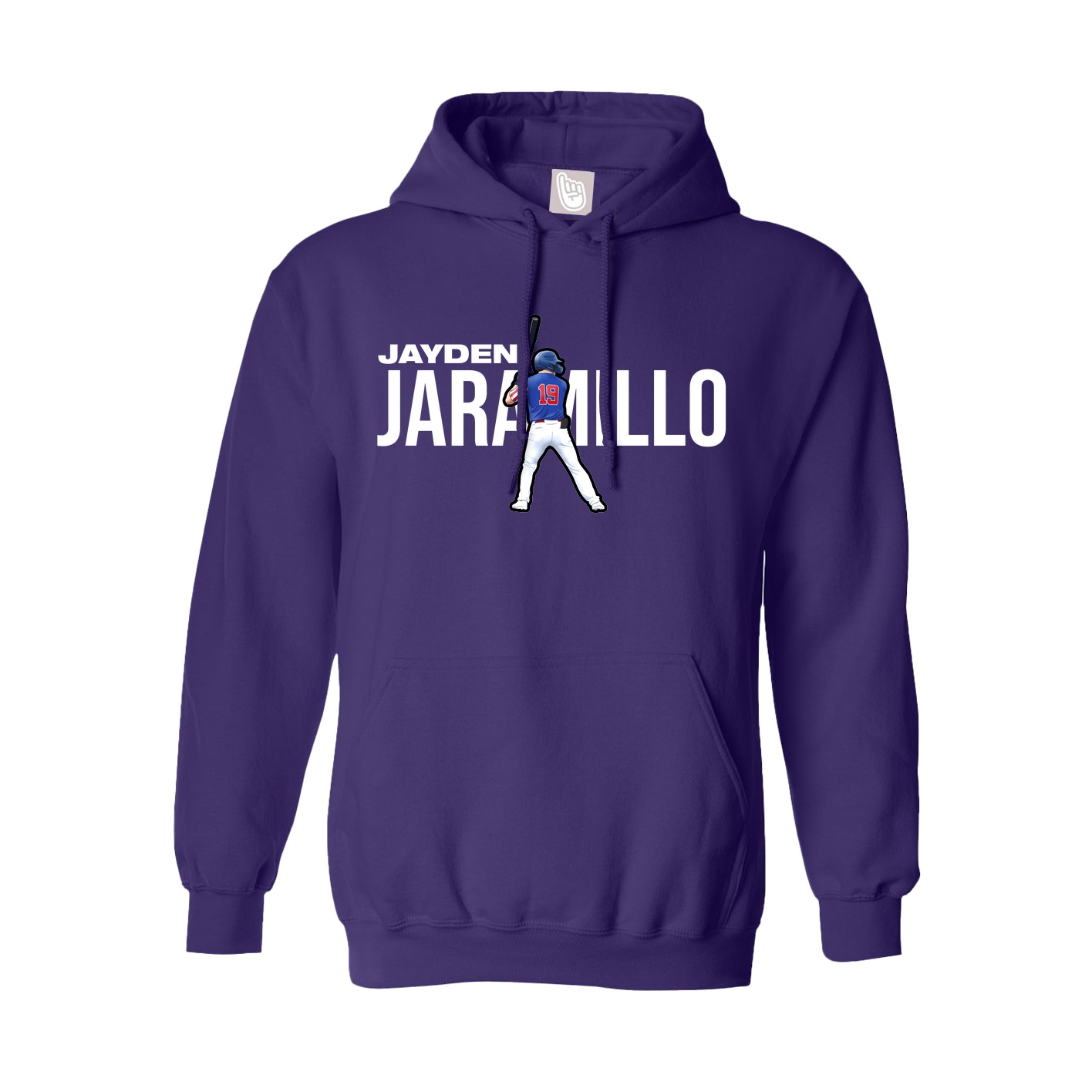 Hoodie — Player Name in Purple