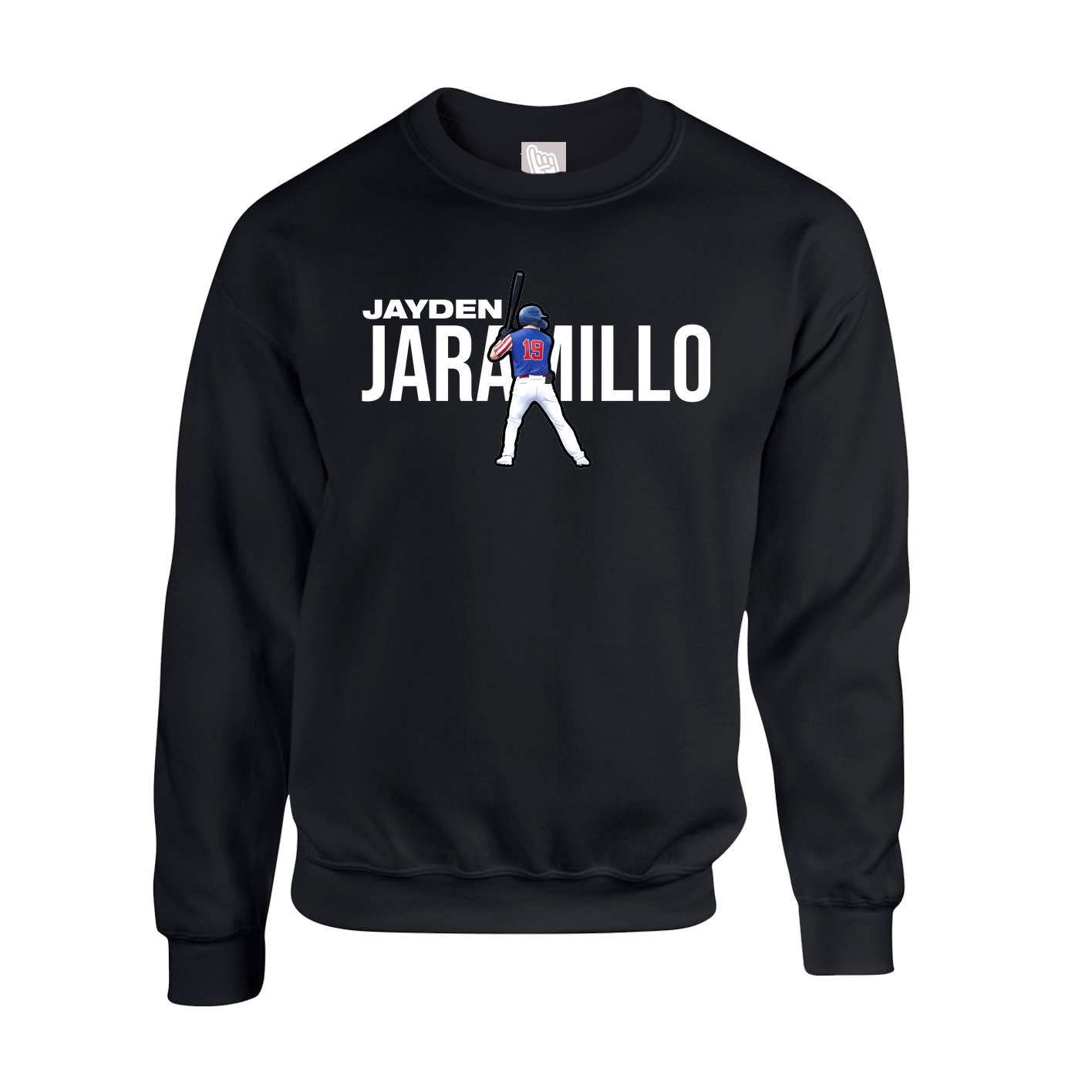 Fleece Crew — Player Name in Black