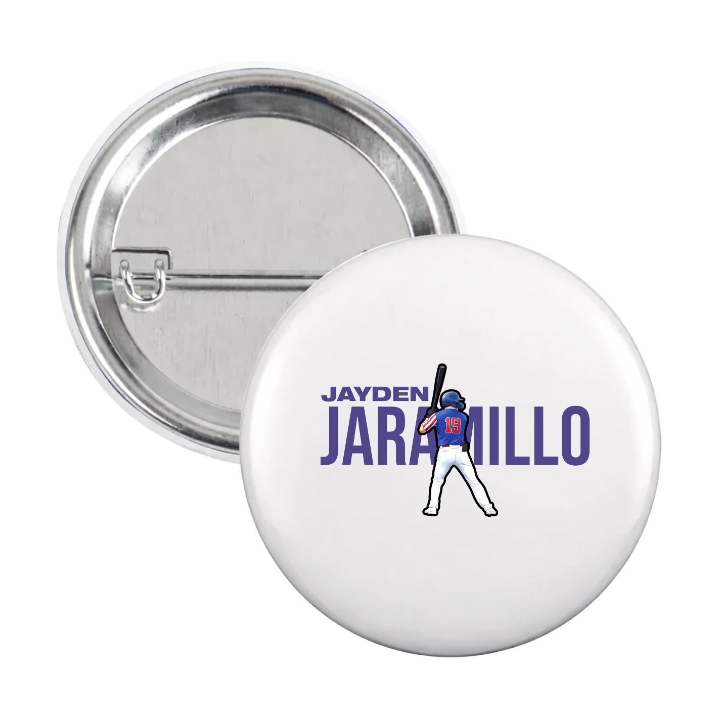 Game Day Button — Player Name in White