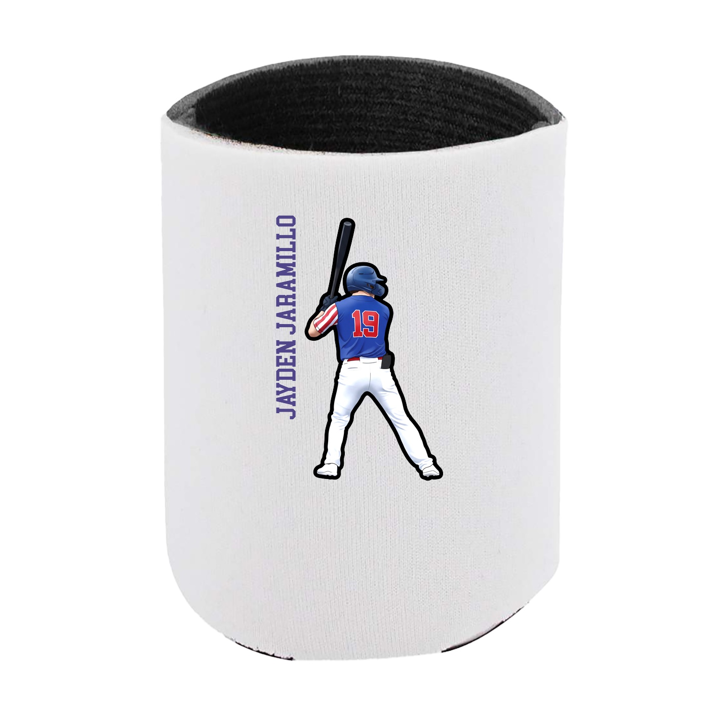 Can Holder — Name Vertical in White