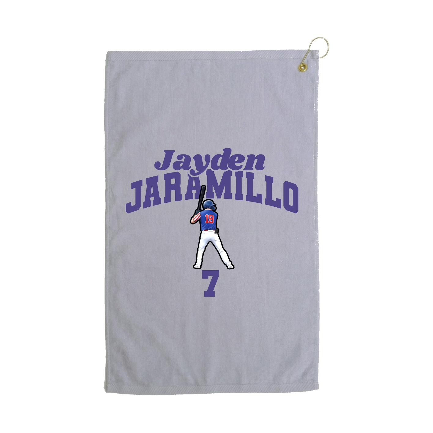 Golf Towel — Signature Arch in Grey