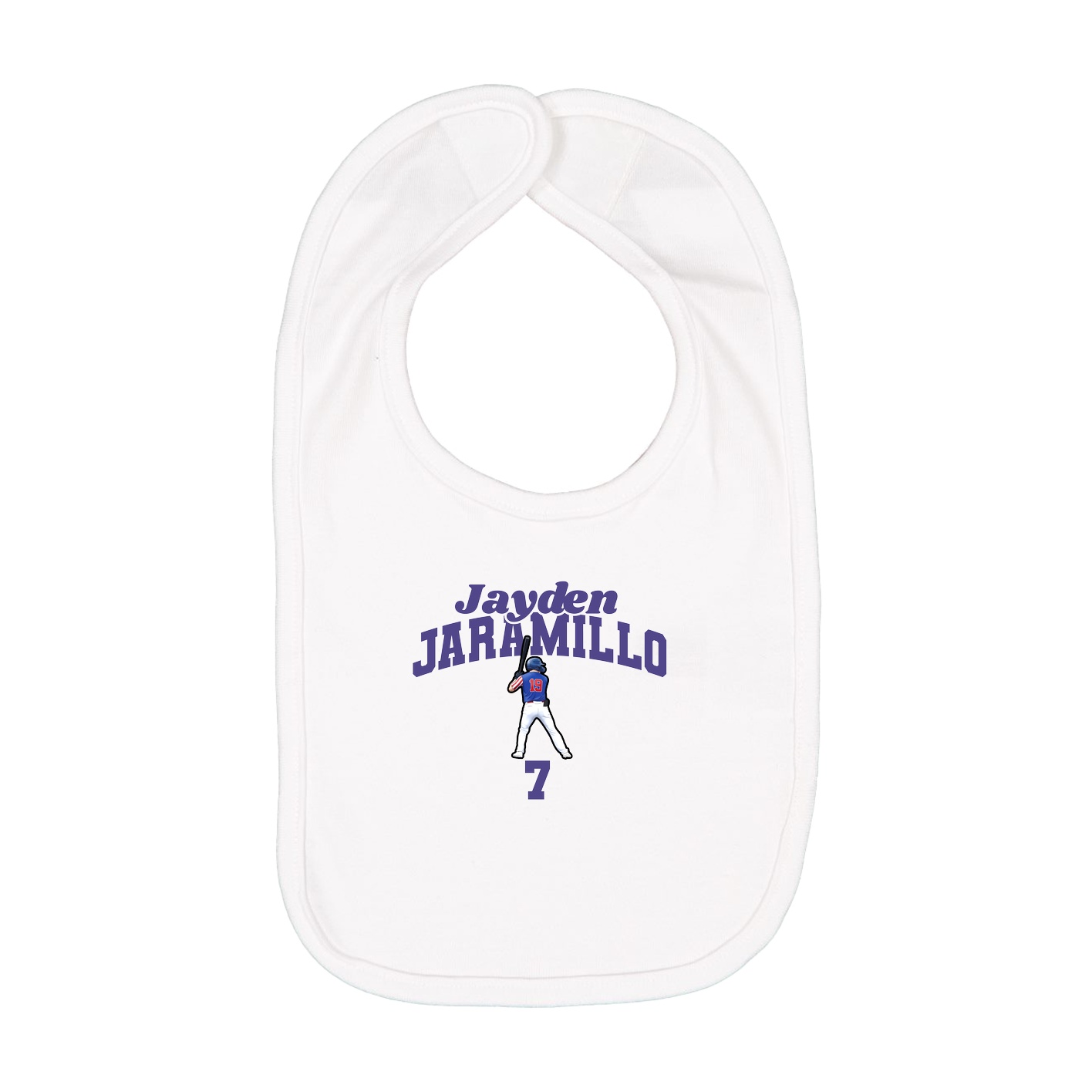 Infant Bib — Signature Arch in White