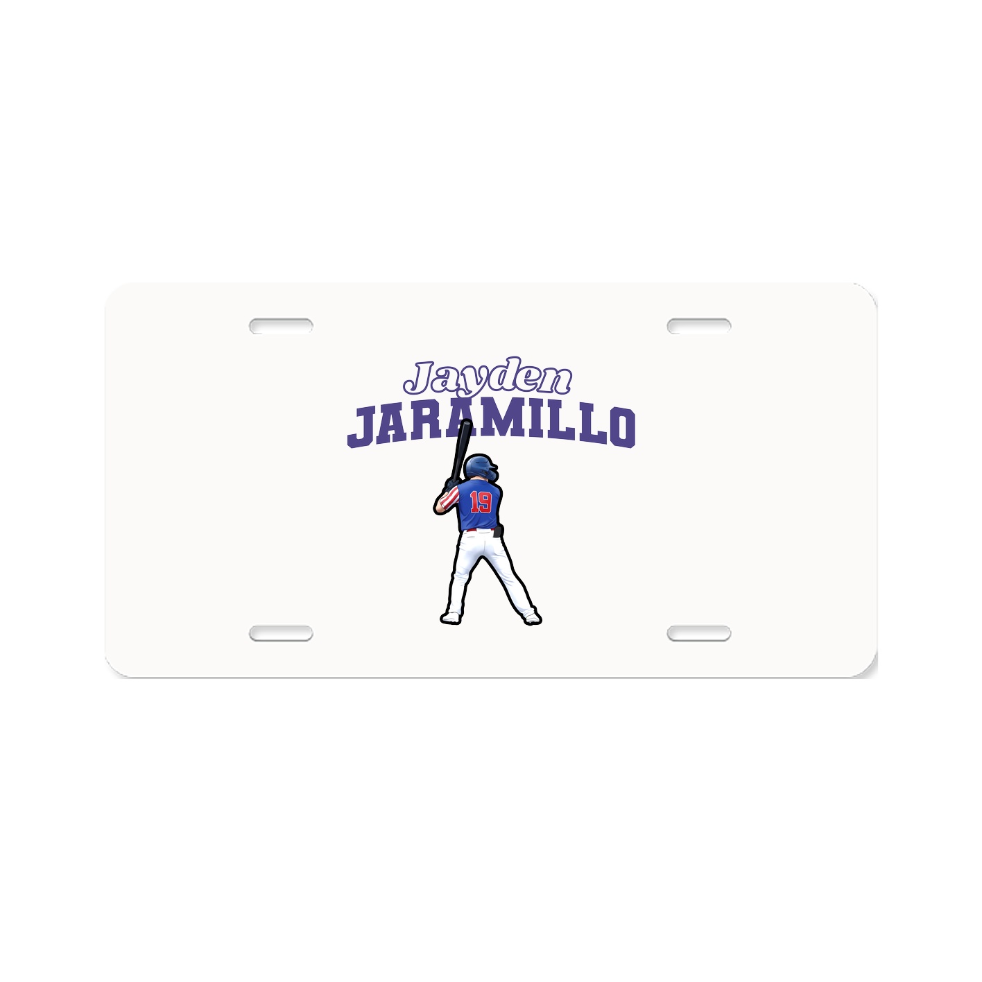 License Plate — Name Arch in Classic