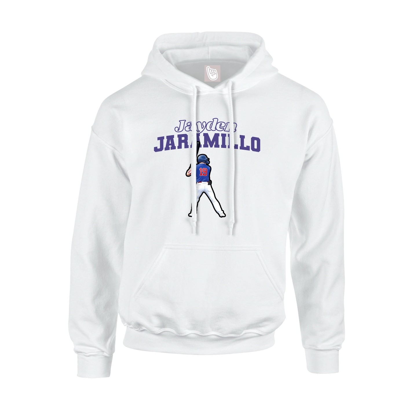 Hoodie — Name Arch in White