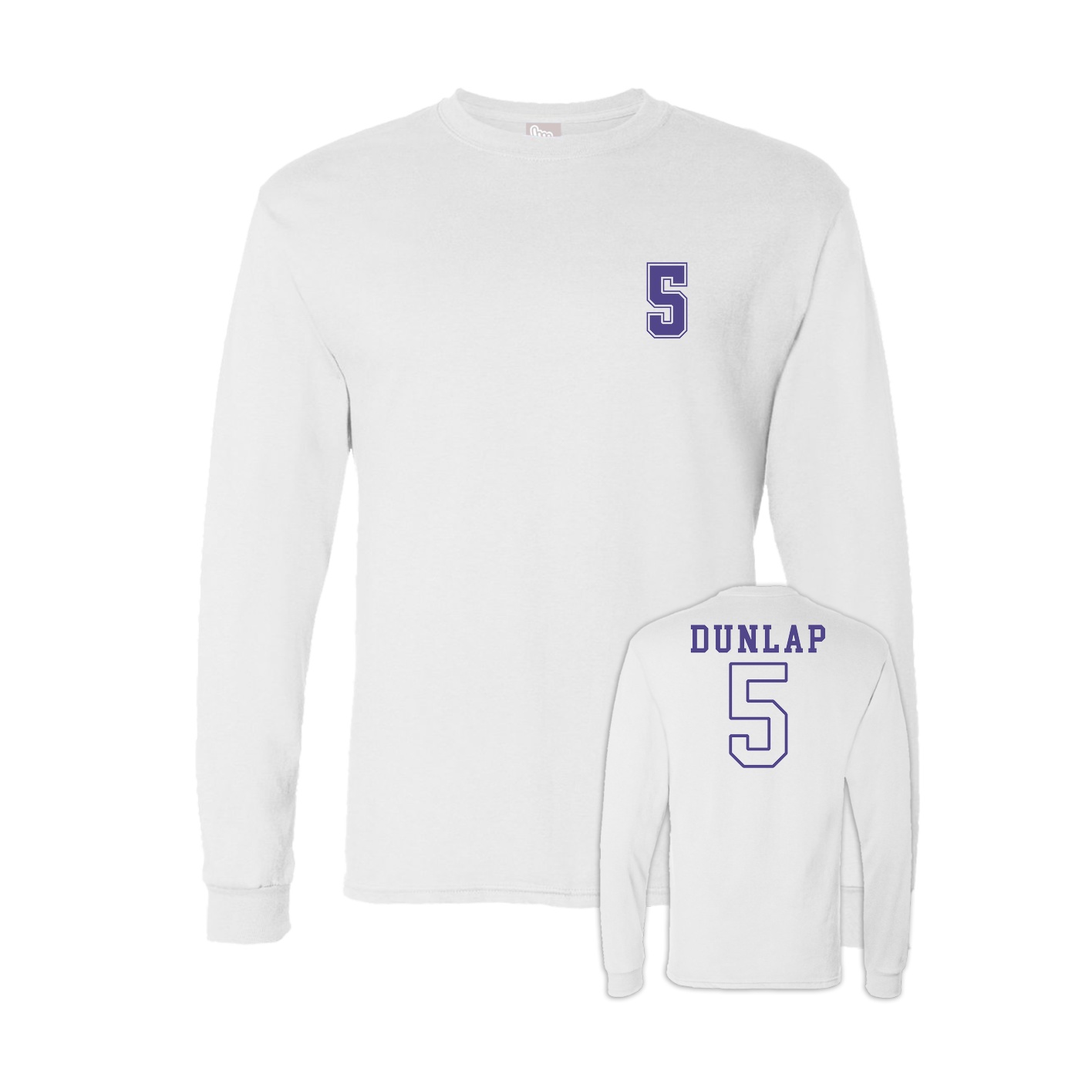 Long Sleeve Tee — Chest Back in White