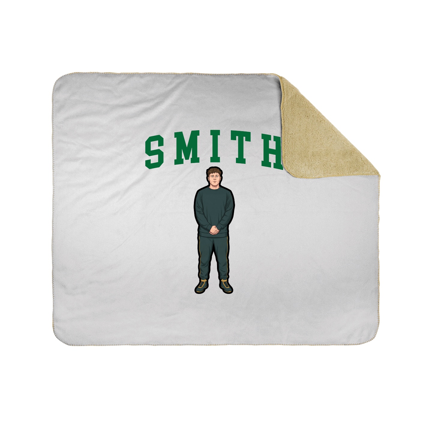 Throw Blanket — Shirsey in White