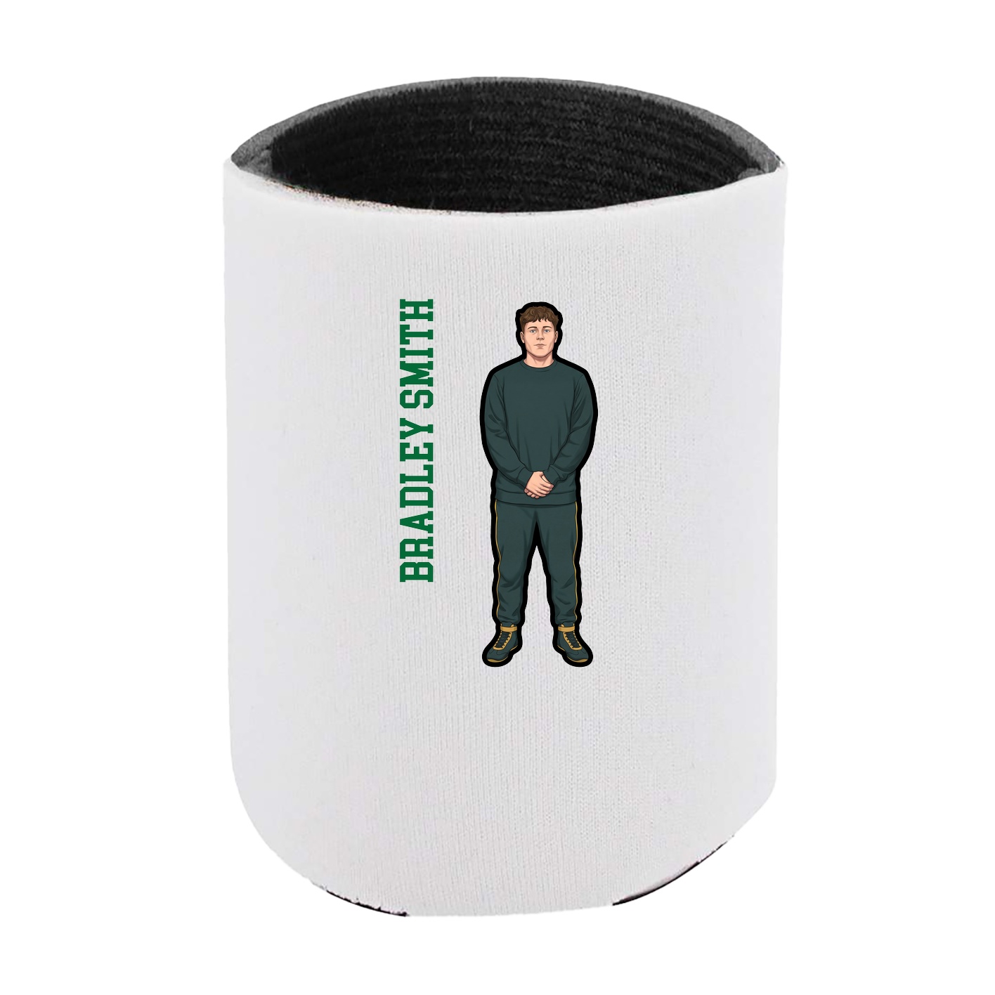 Can Holder — Name Vertical in White