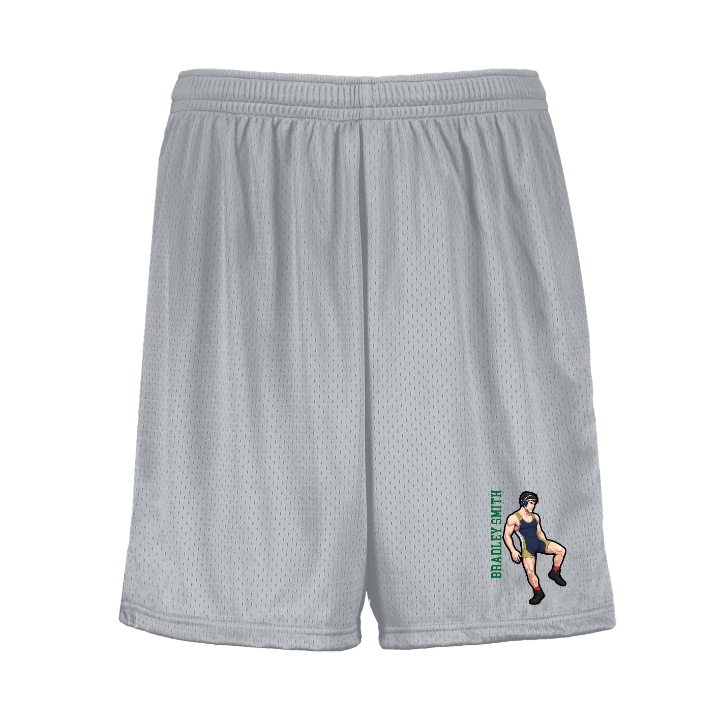 Shorts — Name Vertical in Silver